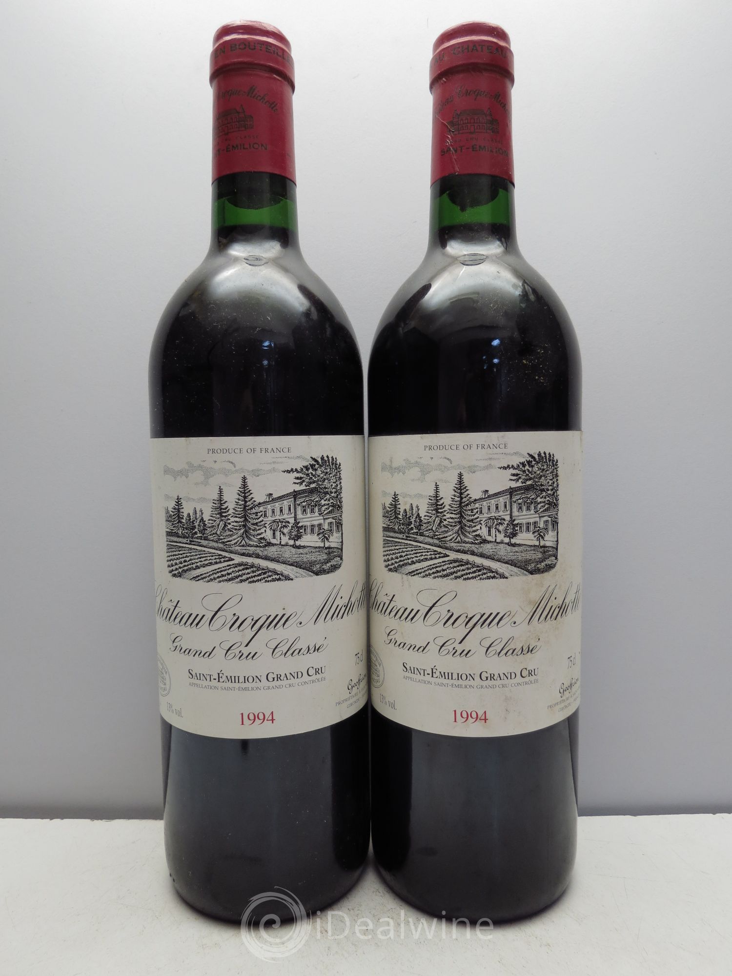 Château Croque Michotte 1994 - Lot de 2 bouteilles - 0