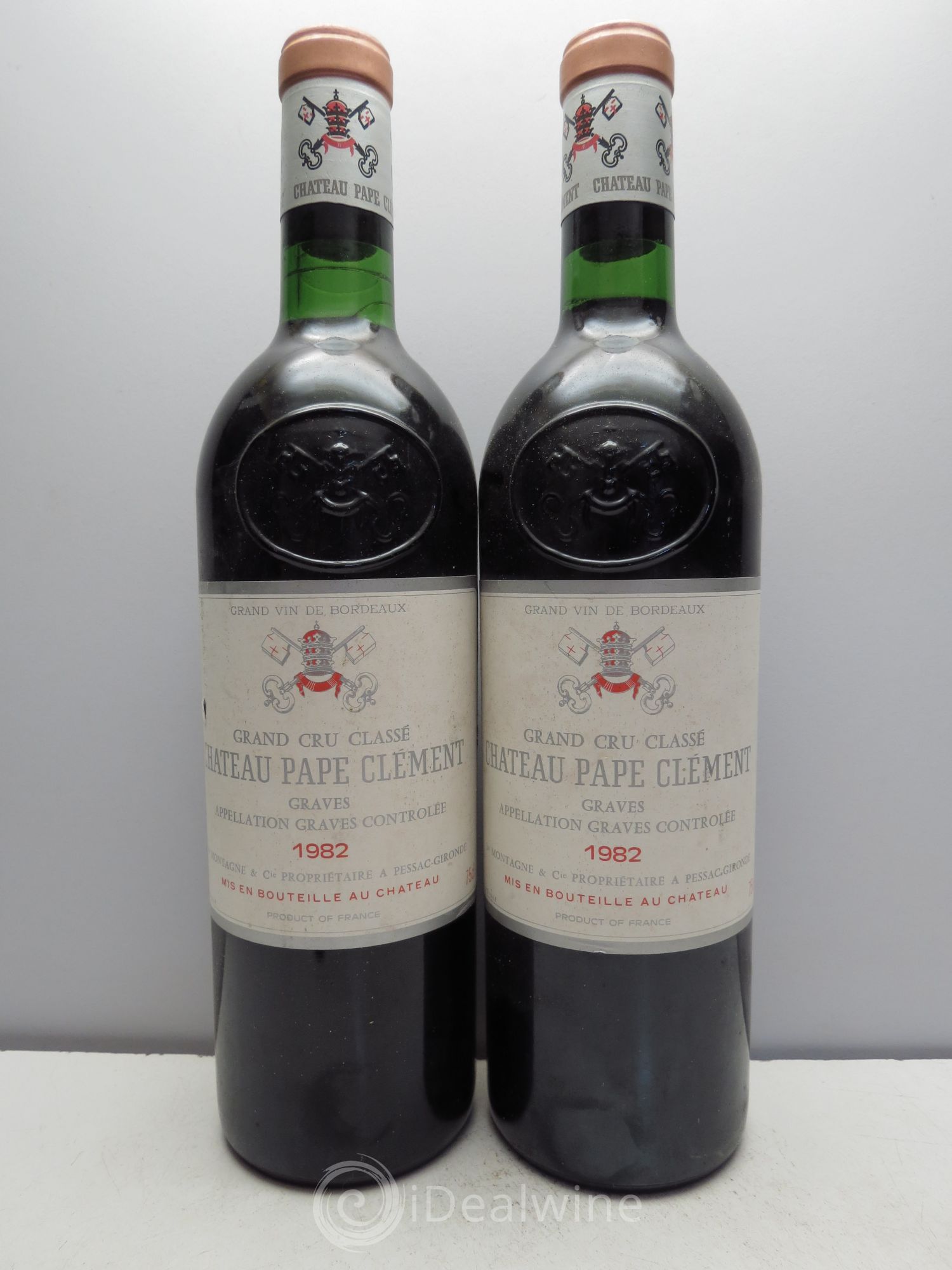 Château Pape Clément Cru Classé de Graves 1982 - Lot de 2 bouteilles - 0