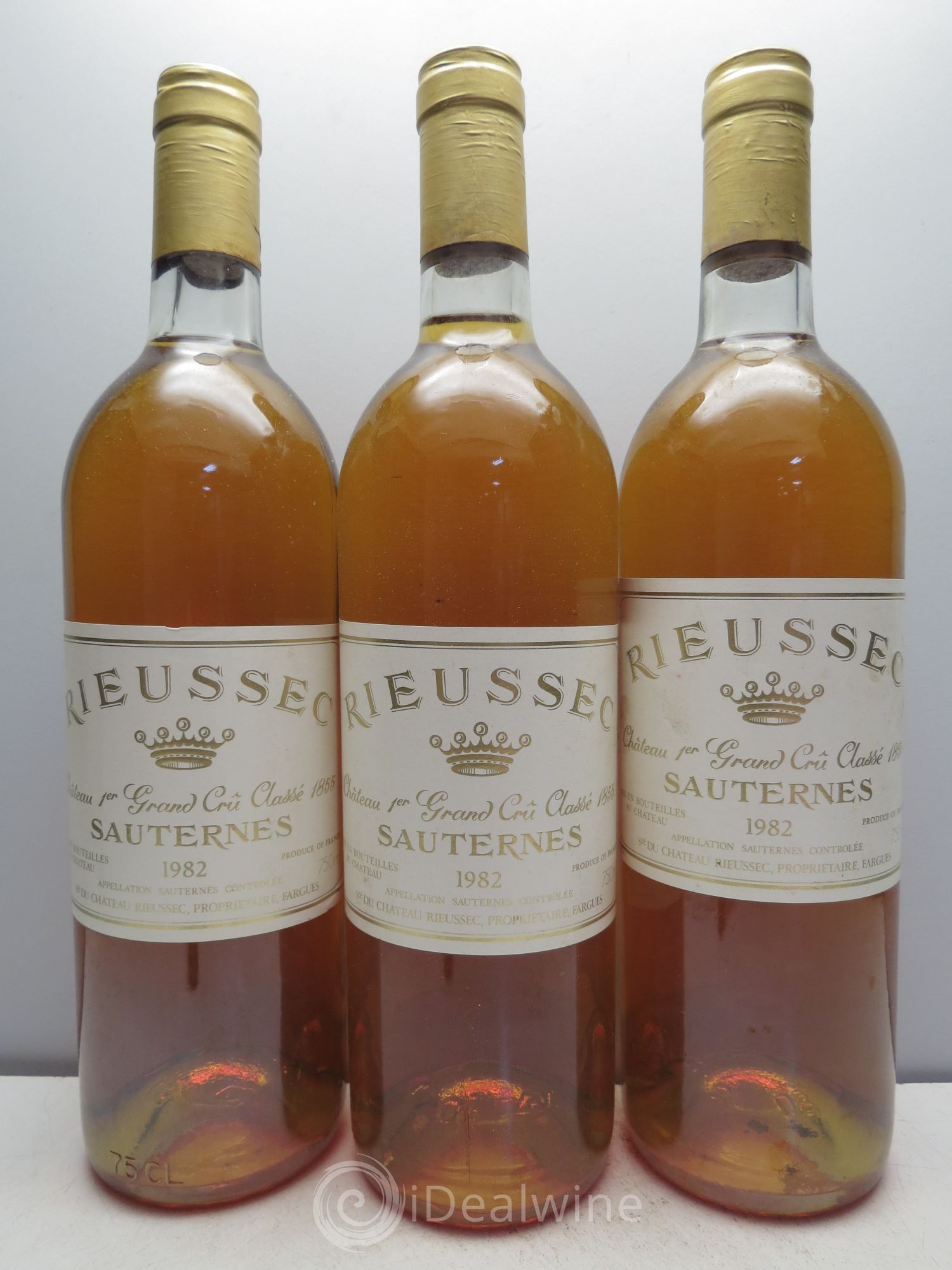 Château Rieussec 1er Grand Cru Classé 1982 - Lotto di 3 bottiglie - 0