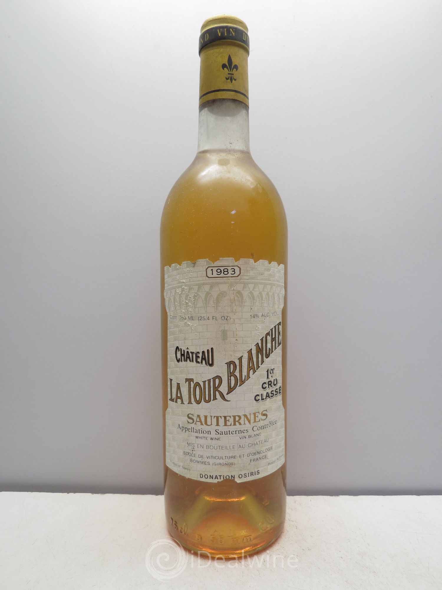 Château Tour Blanche Cru Bourgeois 1983 - Lot de 1 bouteille - 0