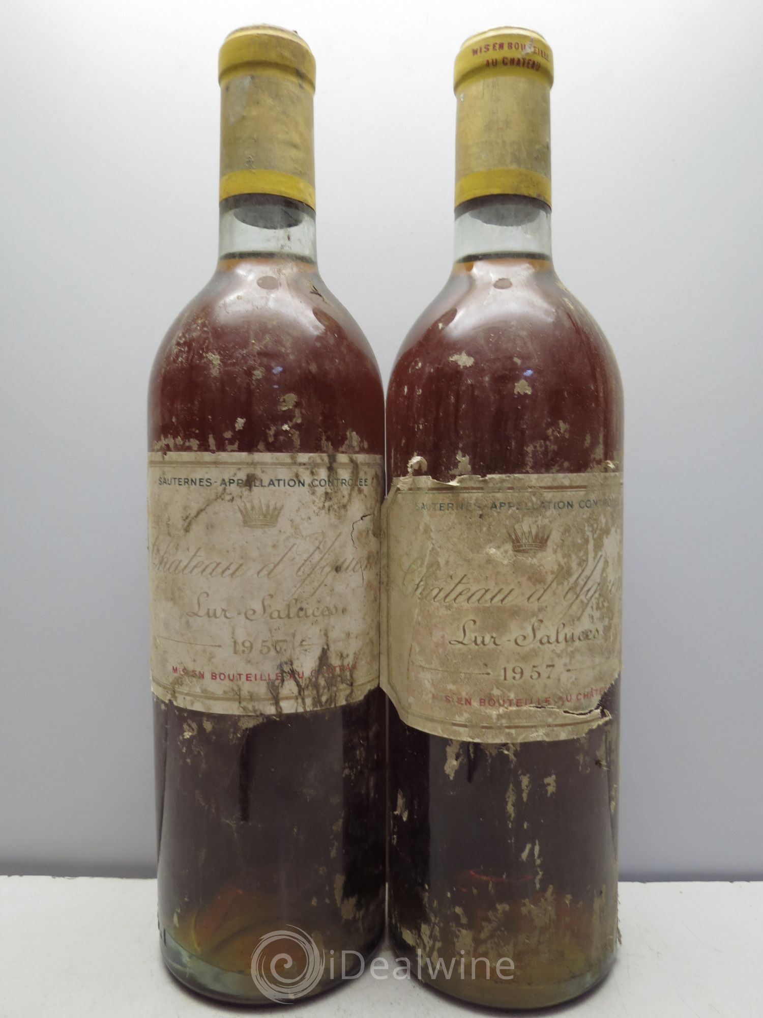 Château d' Yquem 1er Cru Classé Supérieur 1957 - Lotto di 2 bottiglie - 0