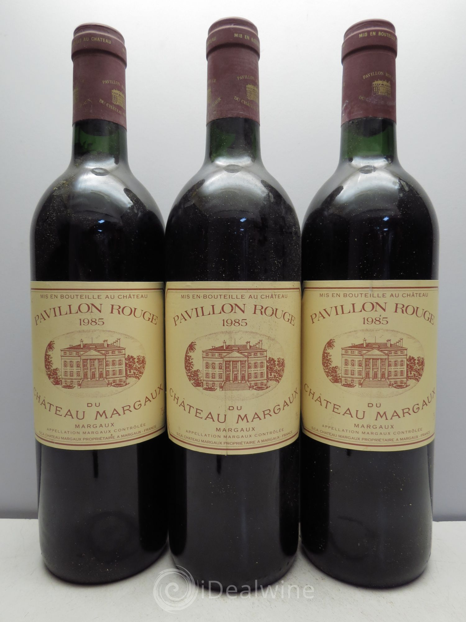 Pavillon Rouge du Château Margaux Second Vin 1985 - Lot de 3 bouteilles - 0