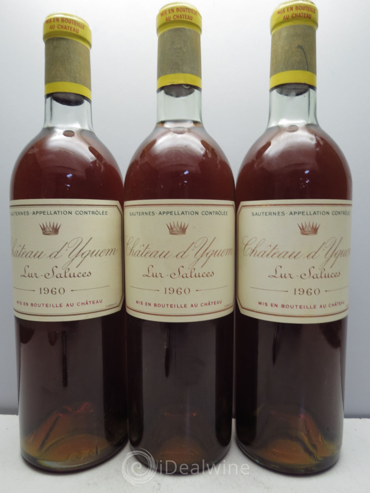 Château d' Yquem 1er Cru Classé Supérieur 1960 - Lotto di 3 bottiglie - 0