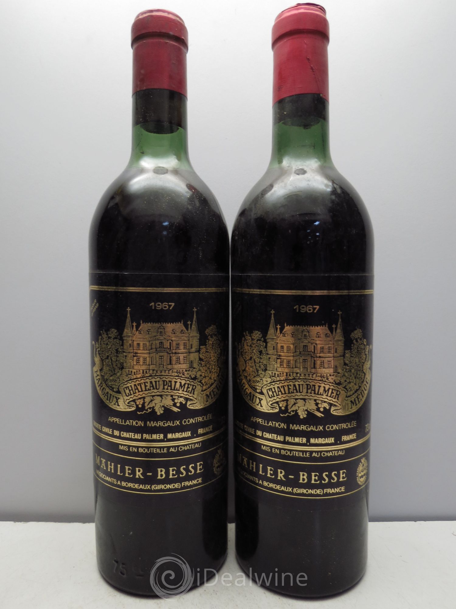 Château Palmer 3ème Grand Cru Classé 1967 - Lot de 2 bouteilles - 0