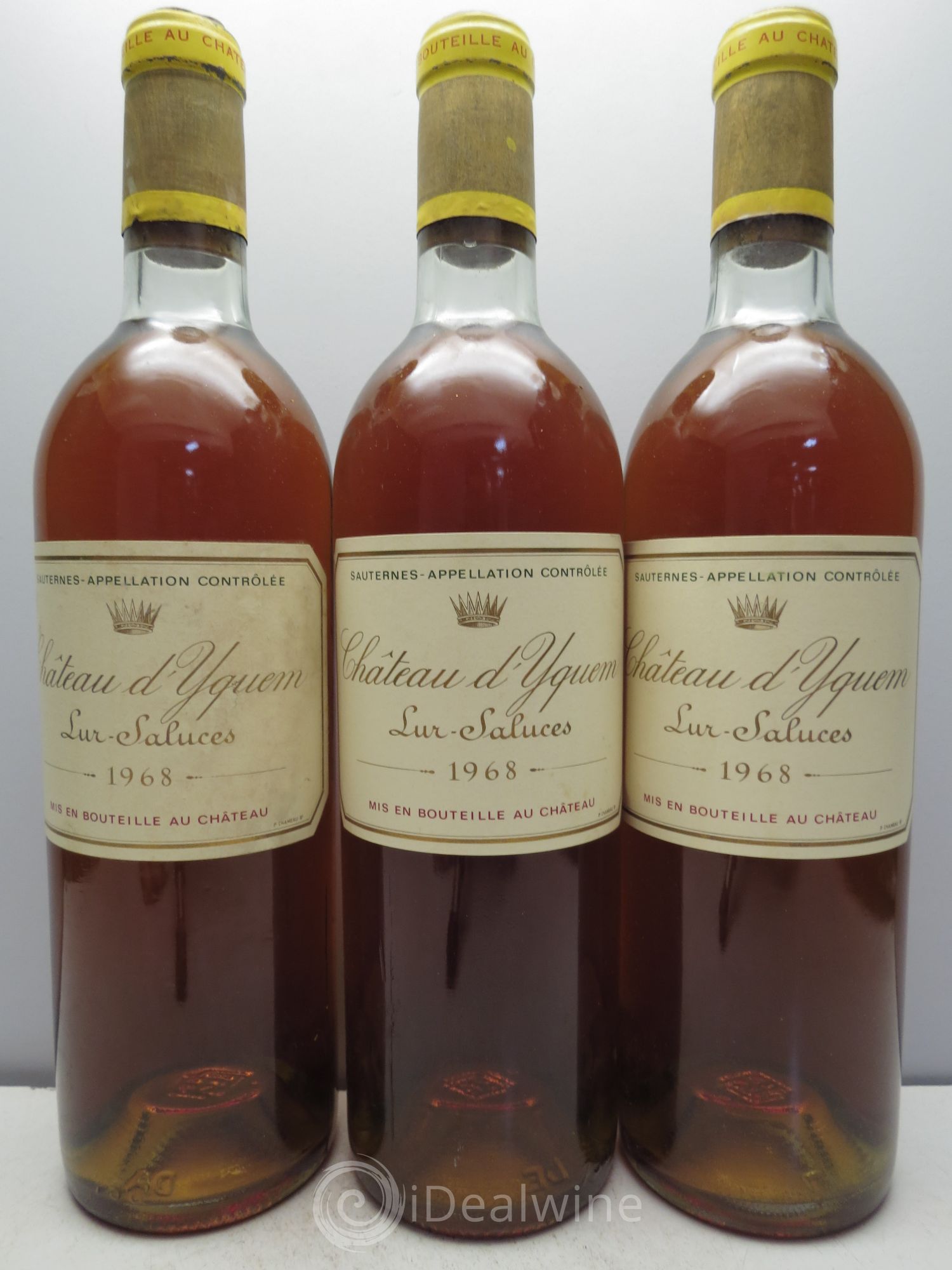 Château d' Yquem 1er Cru Classé Supérieur 1968 - Lotto di 3 bottiglie - 0
