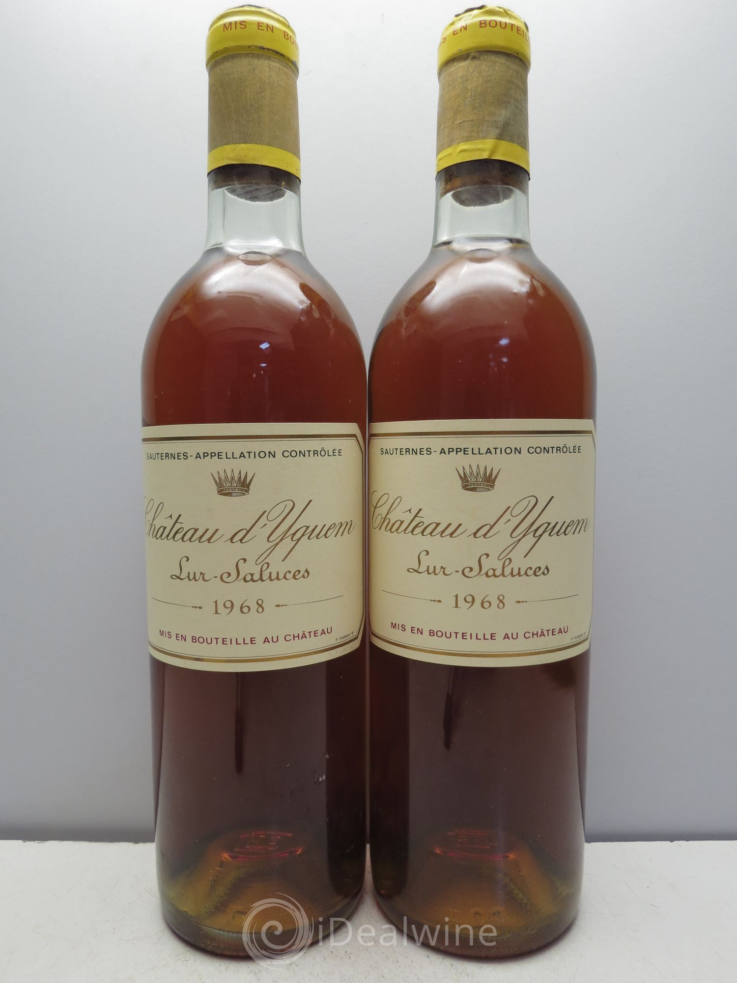 Château d' Yquem 1er Cru Classé Supérieur 1968 - Lotto di 2 bottiglie - 0