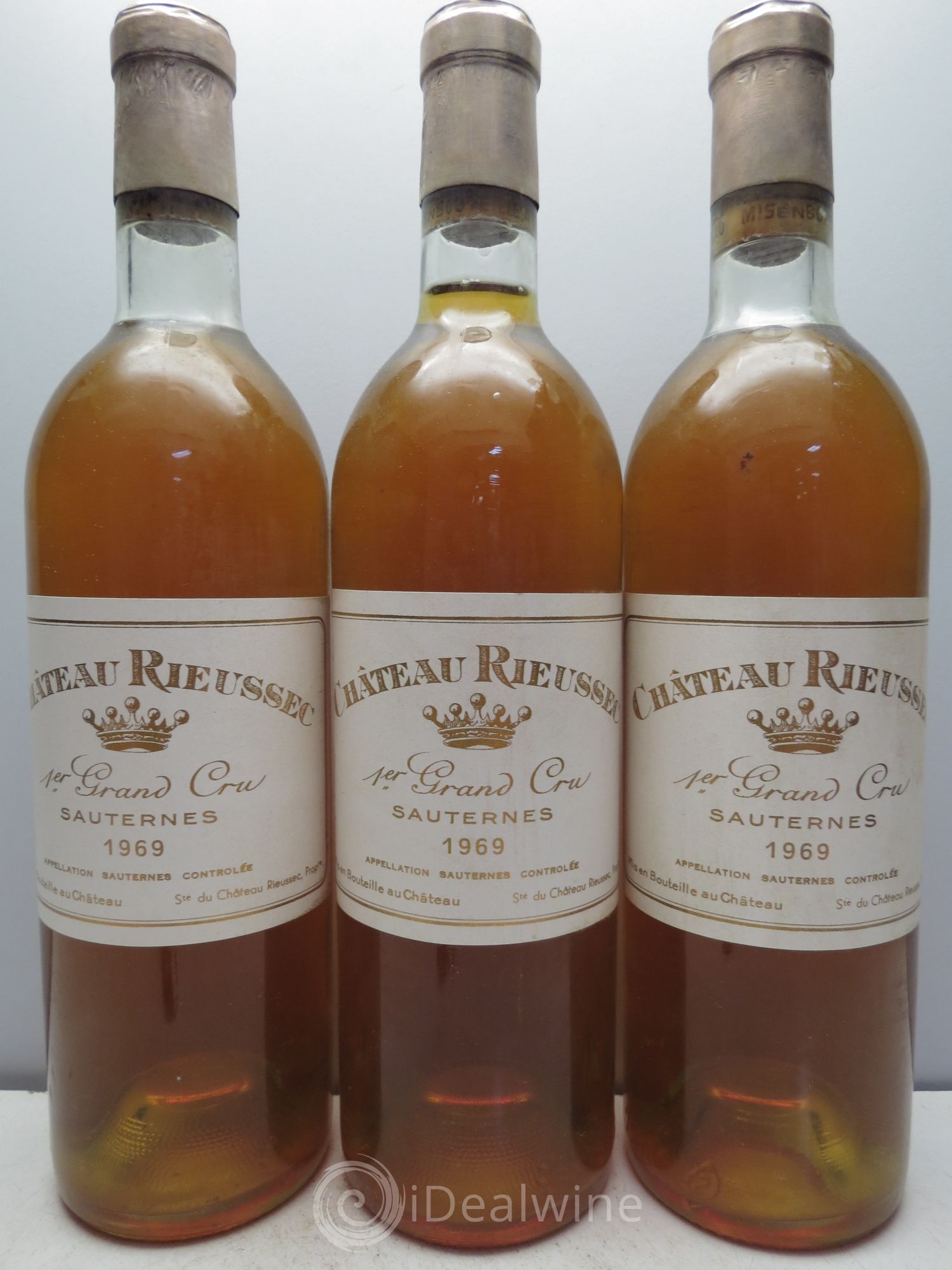 Château Rieussec 1er Grand Cru Classé 1969 - Lotto di 3 bottiglie - 0
