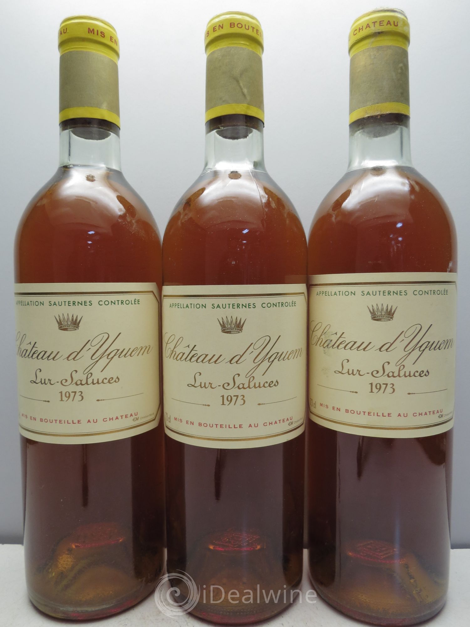 Château d' Yquem 1er Cru Classé Supérieur 1973 - Lotto di 3 bottiglie - 0