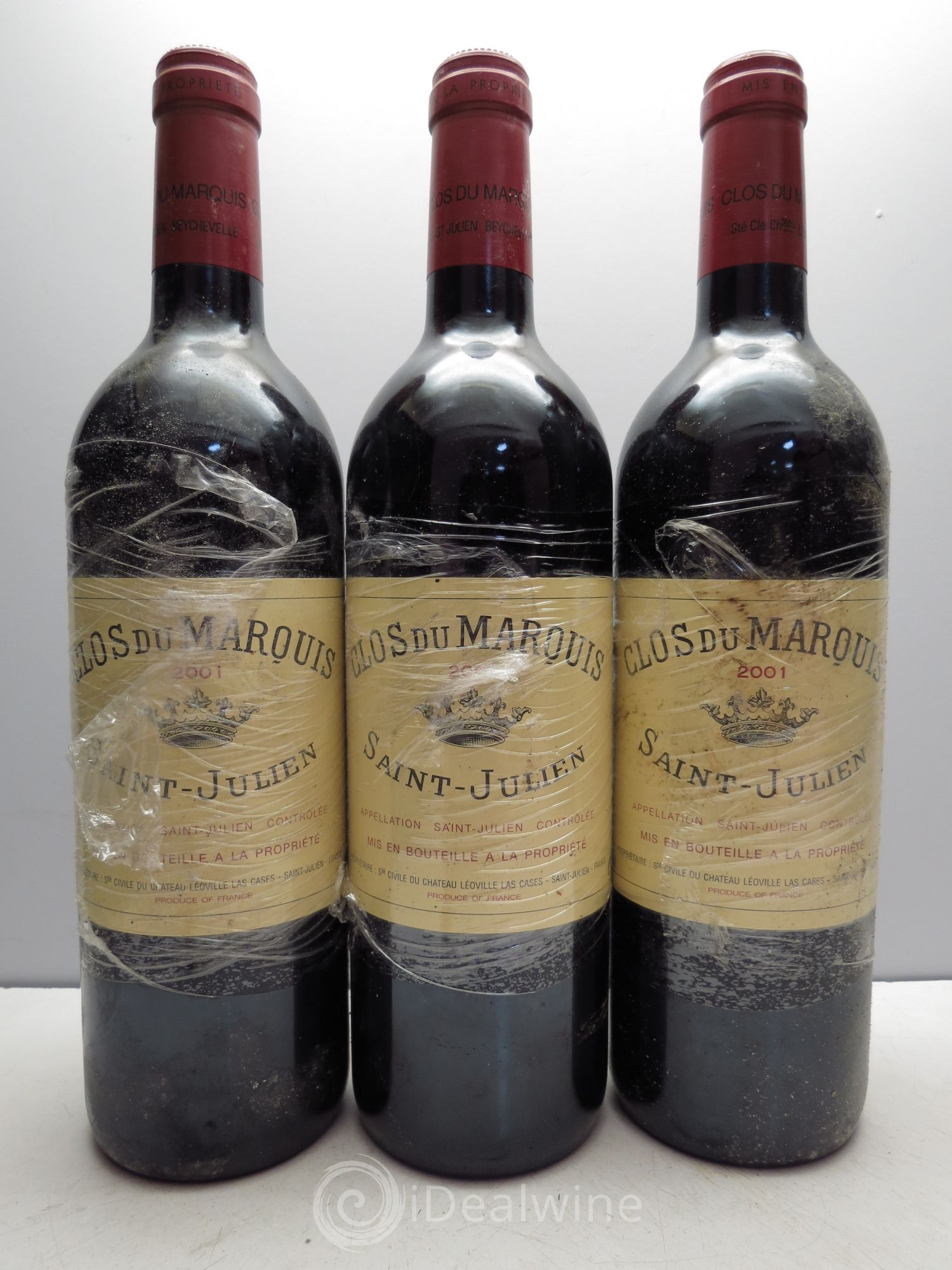 Clos du Marquis 2001 - Lot de 3 bouteilles - 0