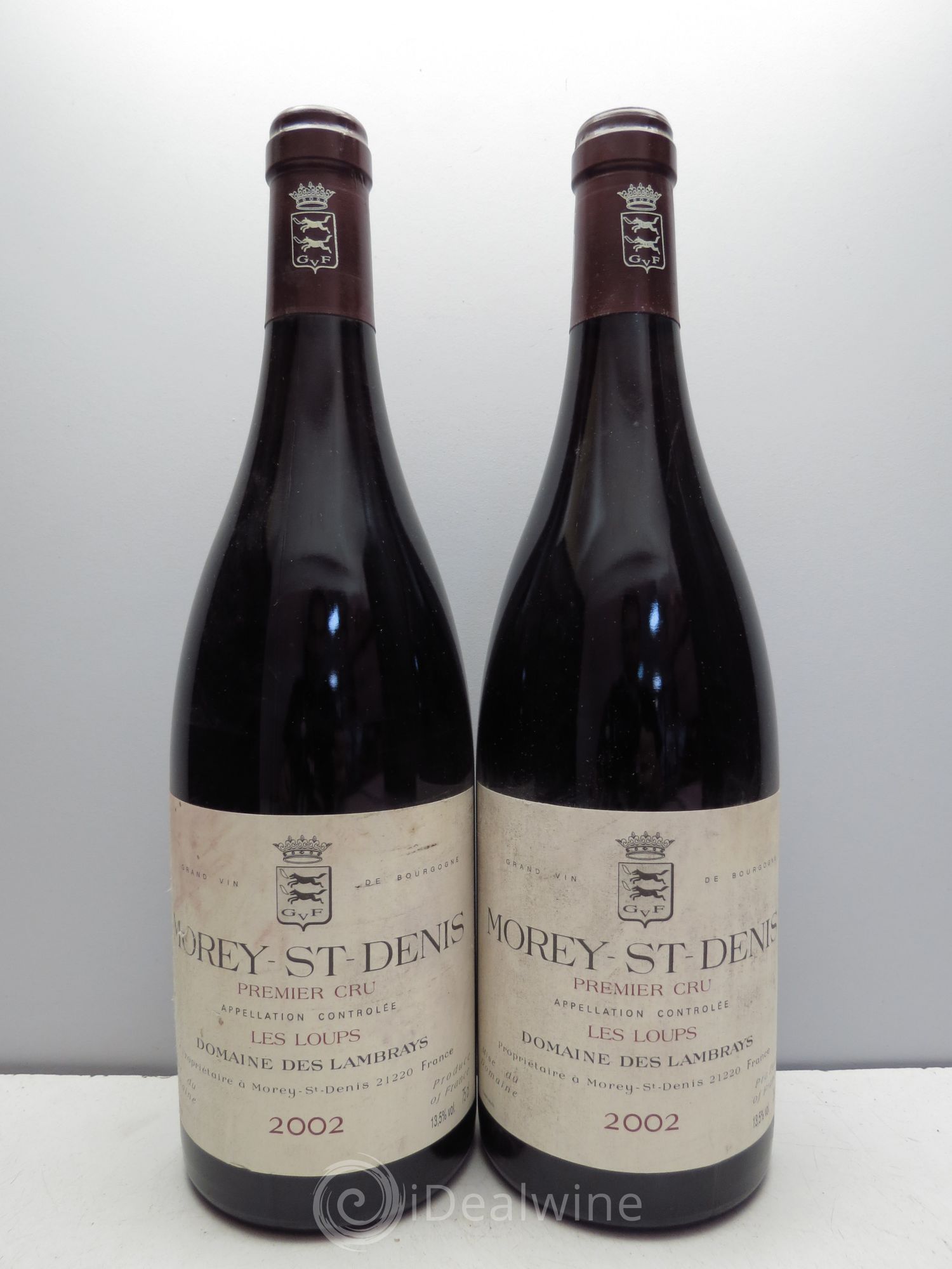 Morey-Saint-Denis 1er Cru Les Loups Domaine des Lambrays 2002 - Lot de 2 bouteilles - 0