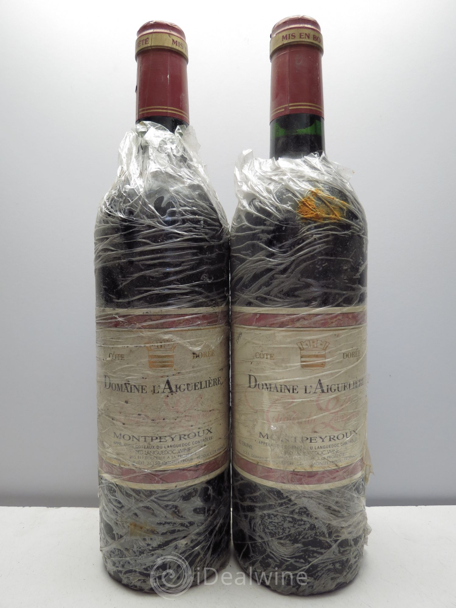 Coteaux du Languedoc Domaine l'Aiguelière Montpeyroux Côte Dorée 1999 - Posten von 2 Flaschen - 0