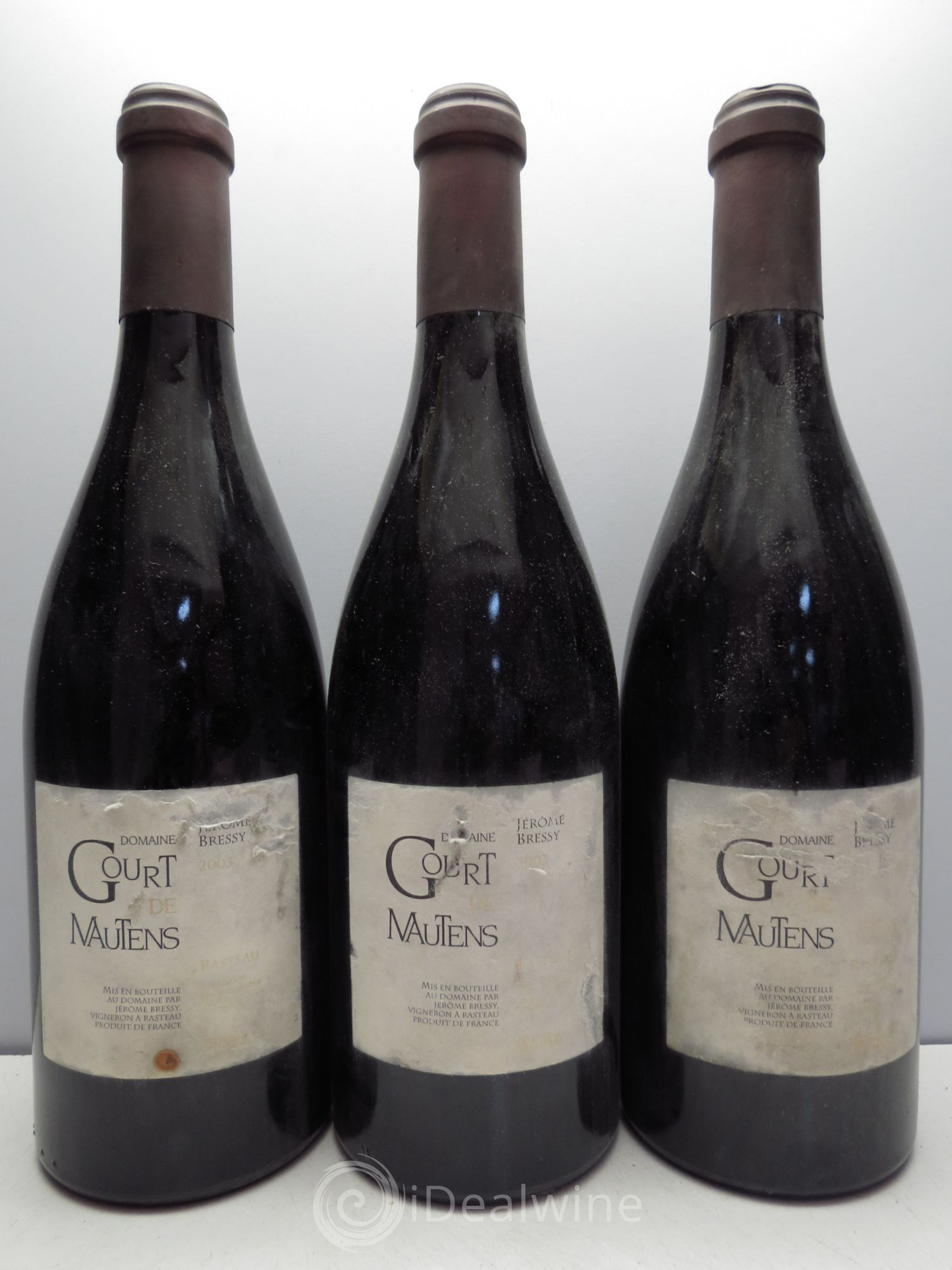 Rasteau Domaine Gourt de Mautens - Jérôme Bressy 2003 - Lot de 3 bouteilles - 0