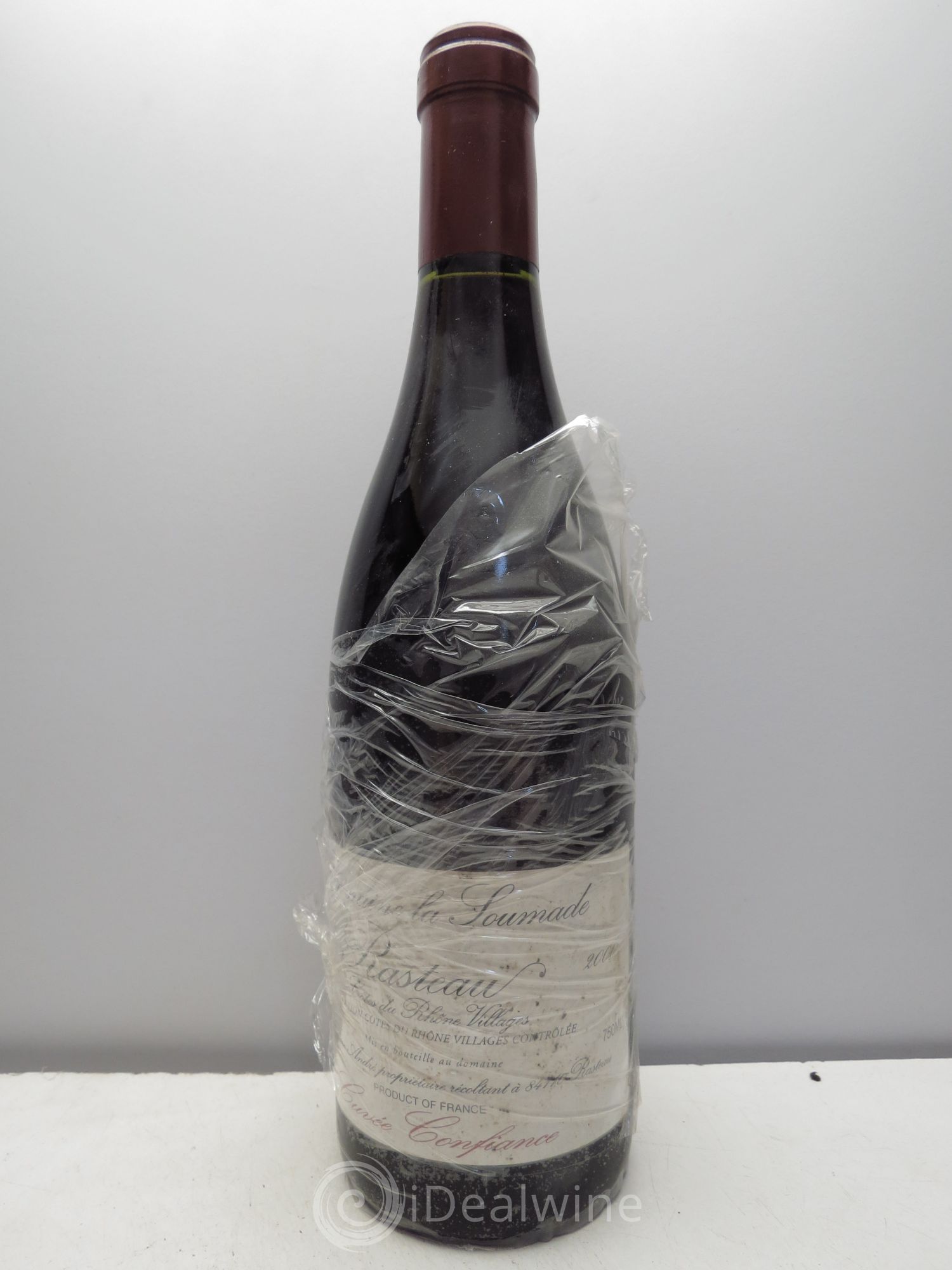 Rasteau Cuvée Confiance La Soumade (Domaine) 2000 - Lot de 1 bouteille - 0
