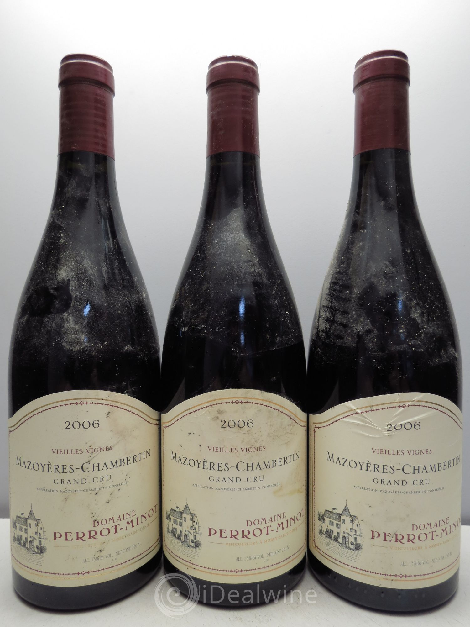 Mazoyères-Chambertin Grand Cru Vieilles Vignes Perrot-Minot Vieilles Vignes 2006 - Lot de 3 bouteilles - 0