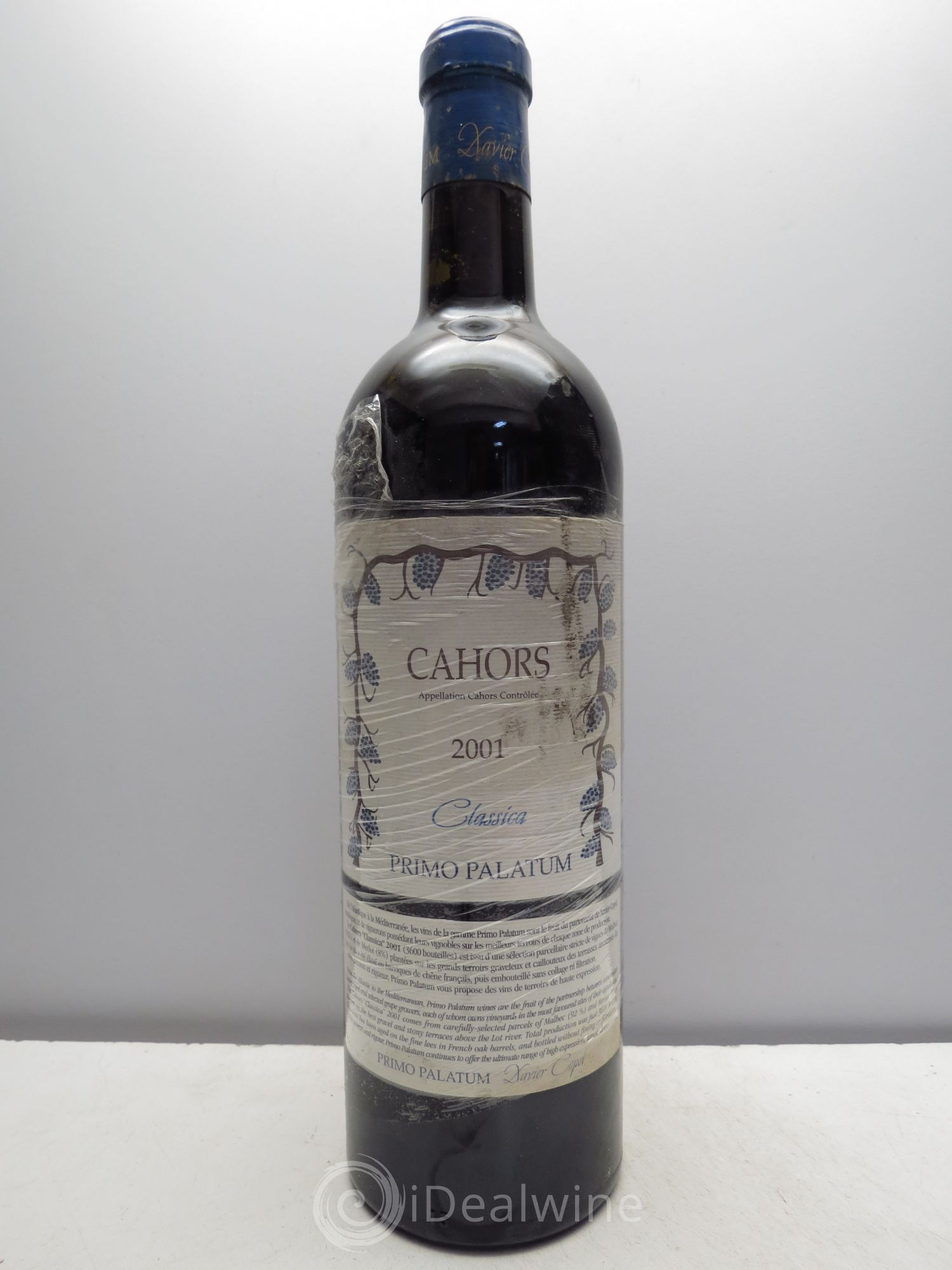 Cahors Primo Palatum 2001 - Lot de 1 bouteille - 0