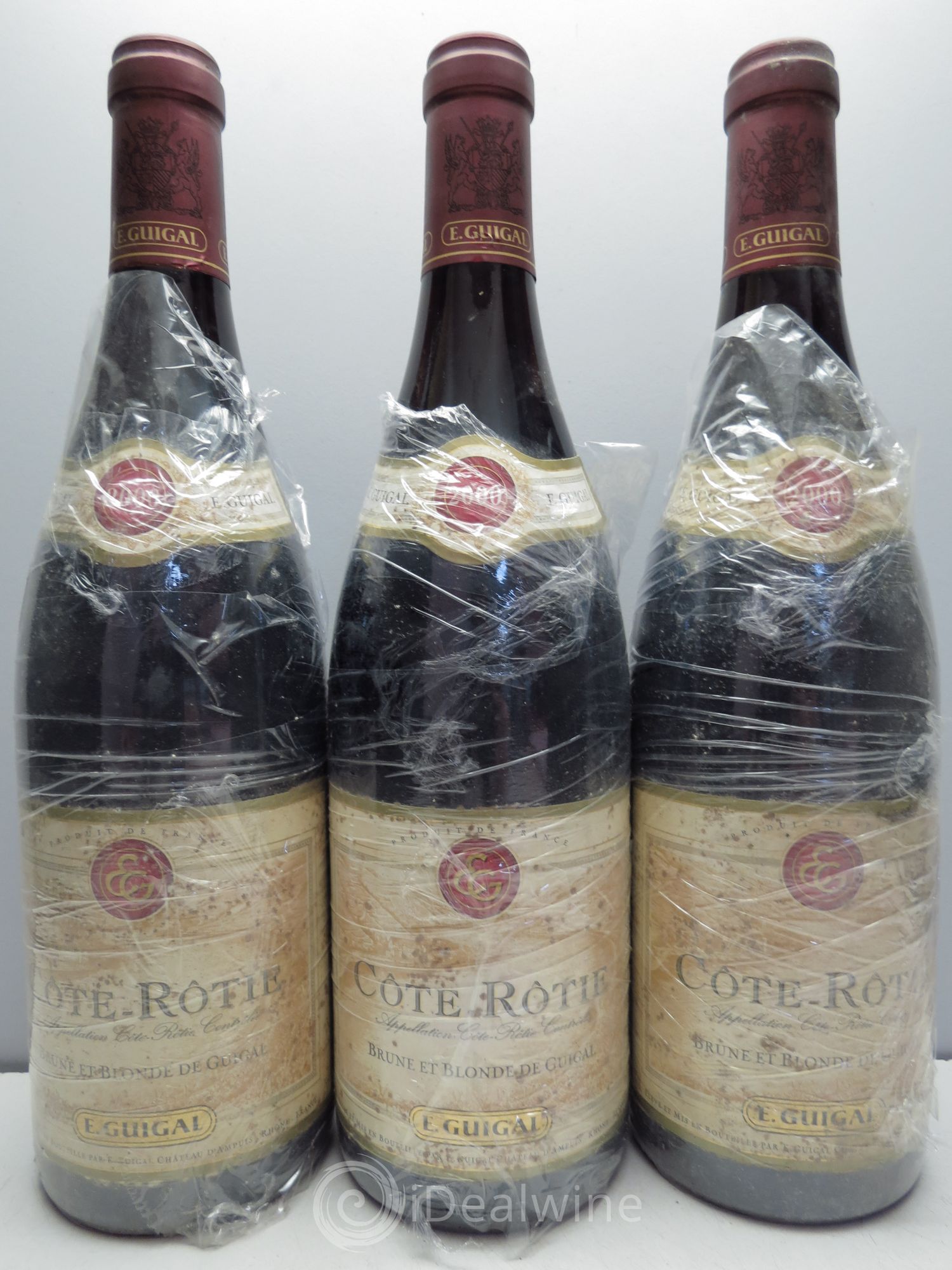 Côte-Rôtie Côtes Brune et Blonde Guigal 2000 - Lot de 3 bouteilles - 0
