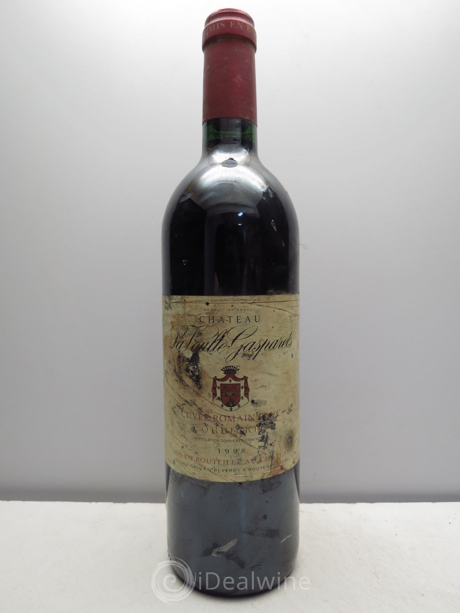 Corbières Boutenac La Voulte-Gasparets Cuvée Romain Pauc Patrick Reverdy 1998 - Lot de 1 bouteille - 0