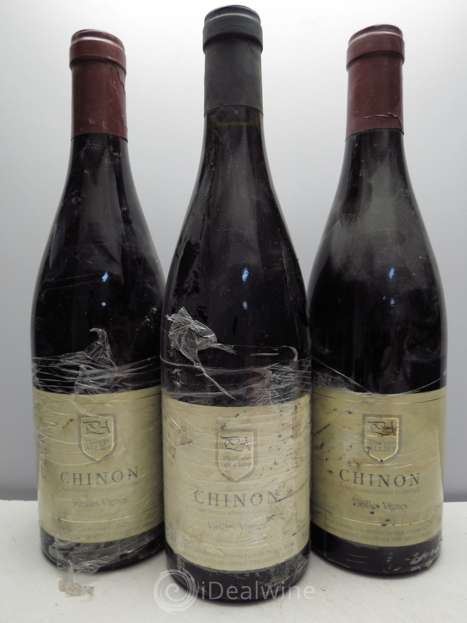 Chinon Vieilles Vignes Philippe Alliet 2001 - Lot de 3 bouteilles - 0