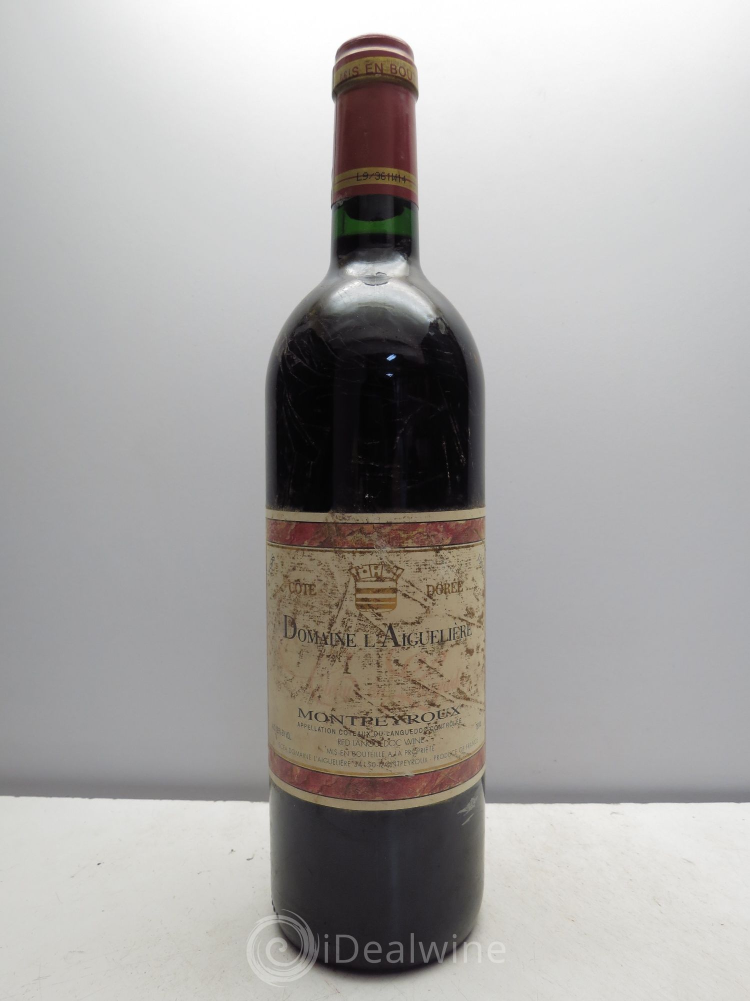 Languedoc Montpeyroux Domaine de l' Aiguelière Cote Dorée A. Commeyras 1998 - Lot de 1 bouteille - 0