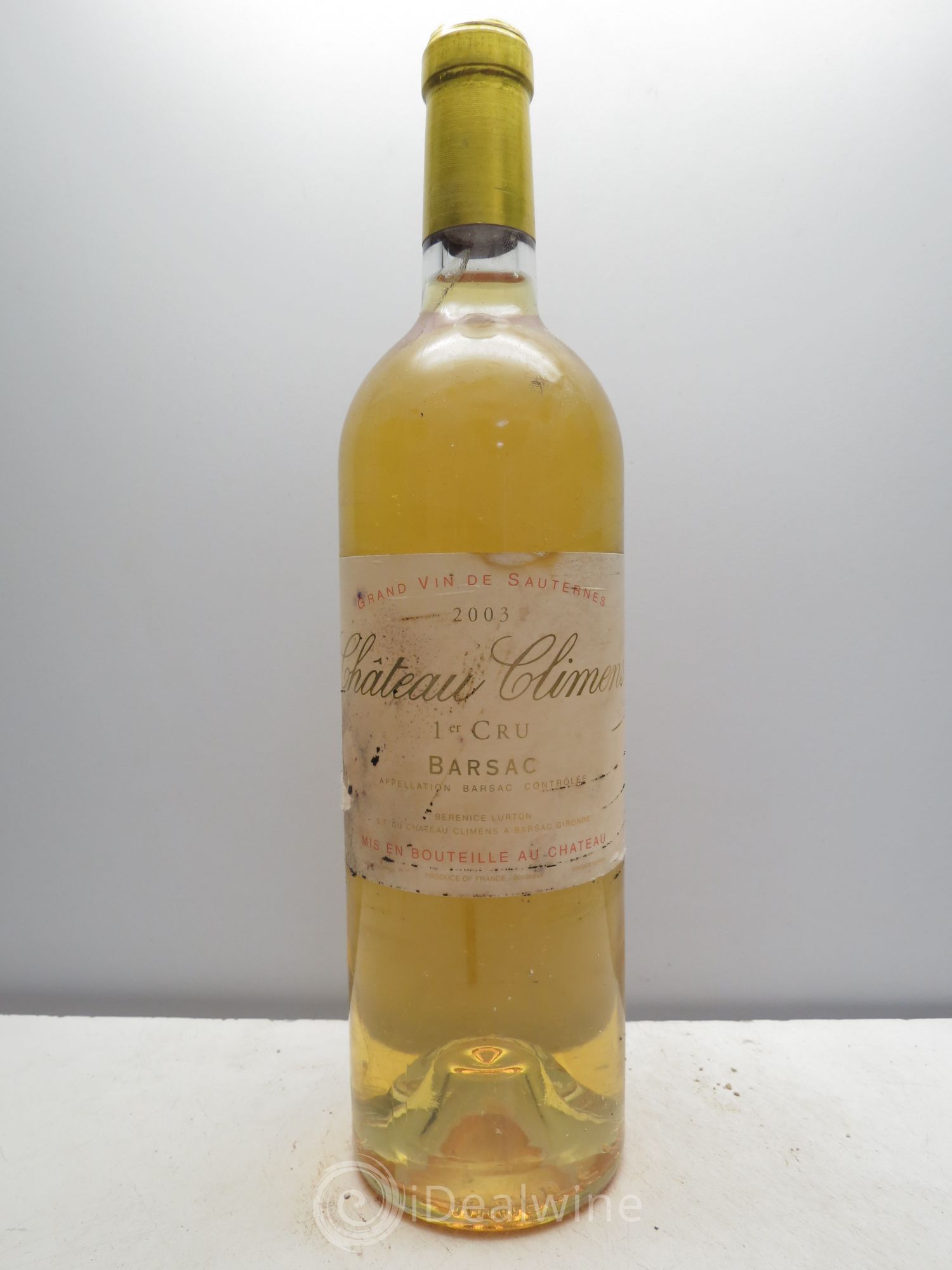 Château Climens 1er Grand Cru Classé 2003 - Lotto di 1 bottiglia - 0