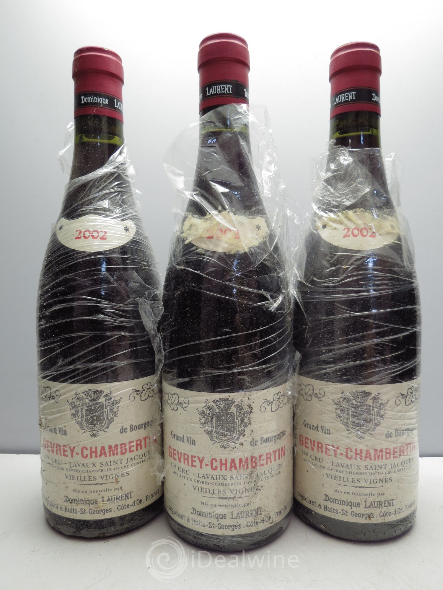 Gevrey-Chambertin 1er Cru Lavaux St Jacques Vieilles Vignes 2002 - Posten von 3 Flaschen - 0
