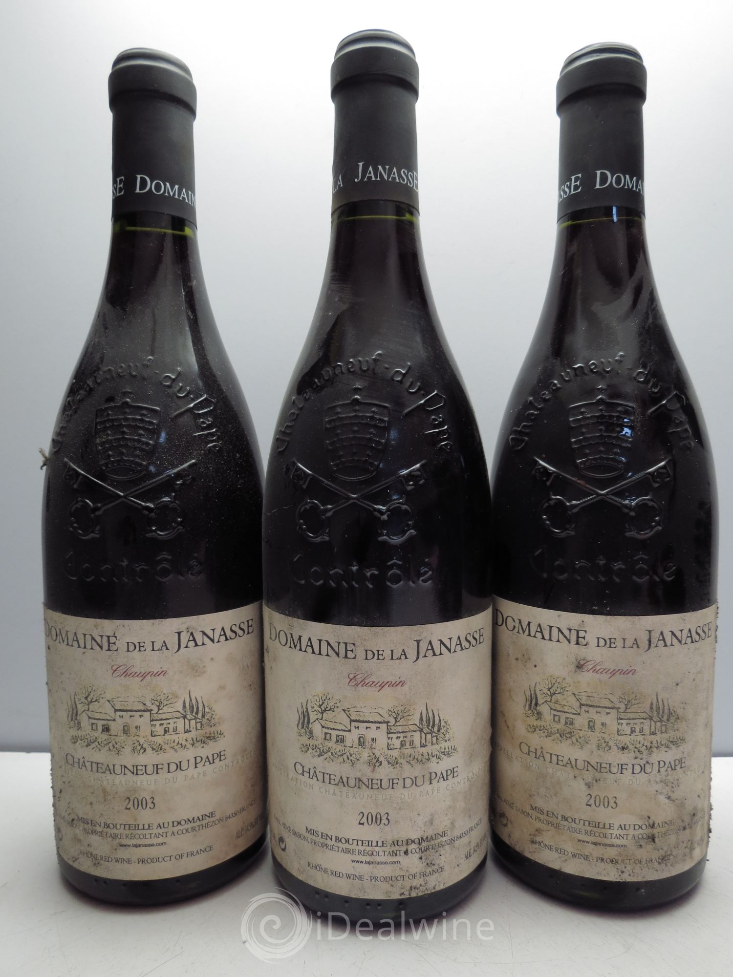 Châteauneuf-du-Pape Cuvée Chaupin La Janasse (Domaine de) 2003 - Lot de 3 bouteilles - 0