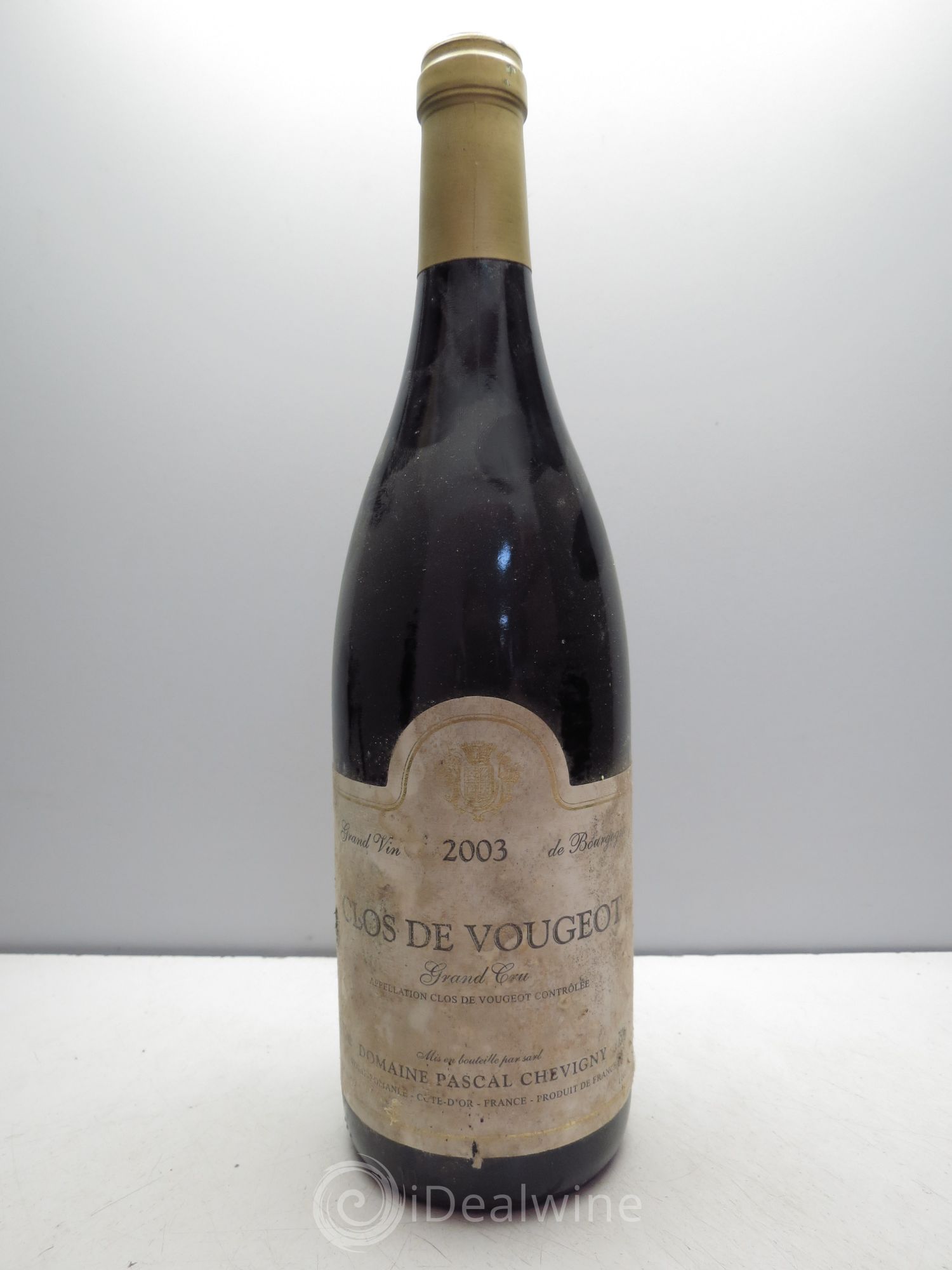 Clos de Vougeot Grand Cru Chevigny Pascal 2003 - Lot de 1 bouteille - 0