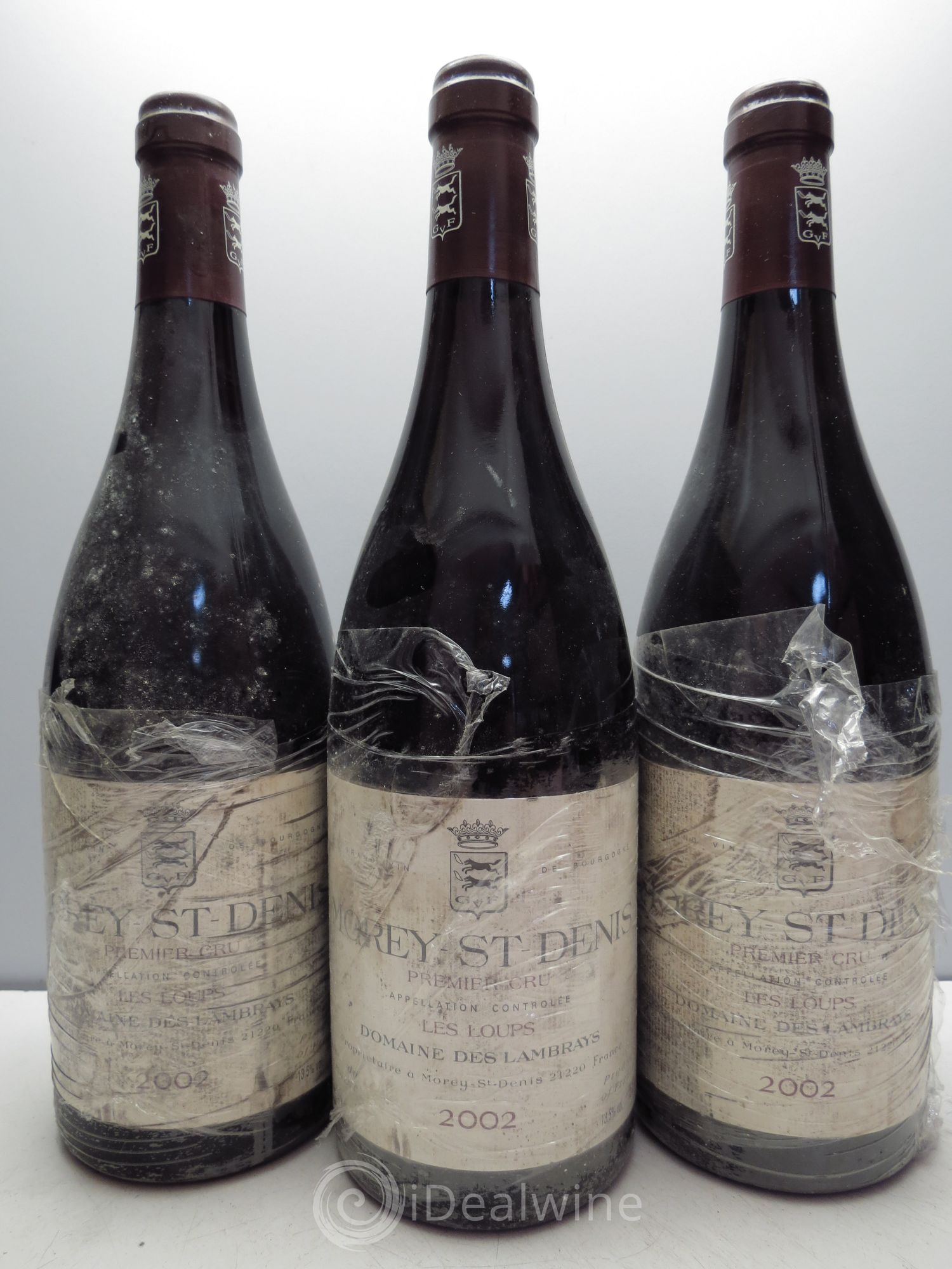 Morey-Saint-Denis 1er Cru Les Loups Domaine des Lambrays 2002 - Lot de 3 bouteilles - 0