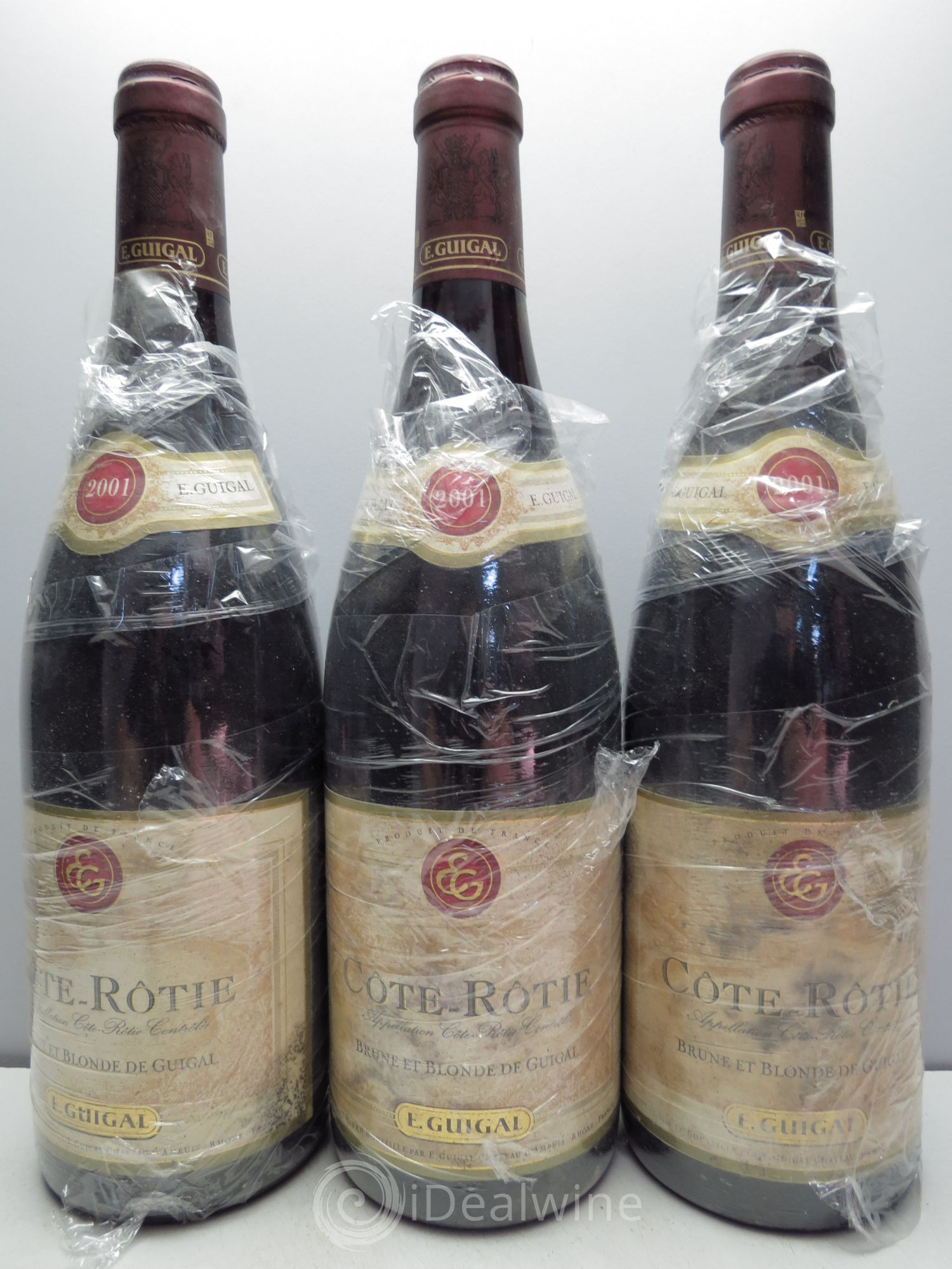 Côte-Rôtie Côtes Brune et Blonde Guigal 2001 - Lot de 3 bouteilles - 0