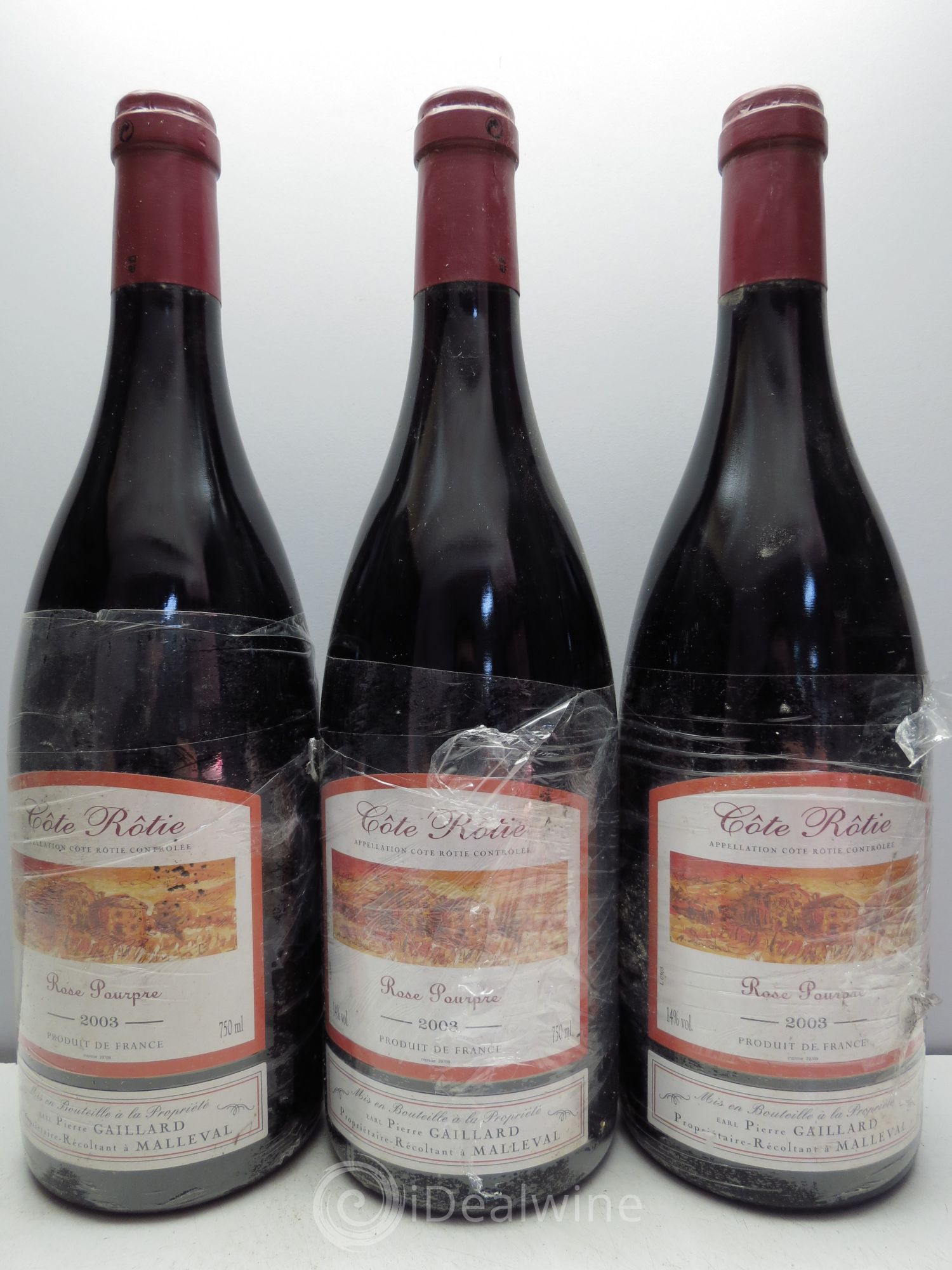 Côte-Rôtie Rose Pourpre Pierre Gaillard 2003 - Lot de 3 bouteilles - 0