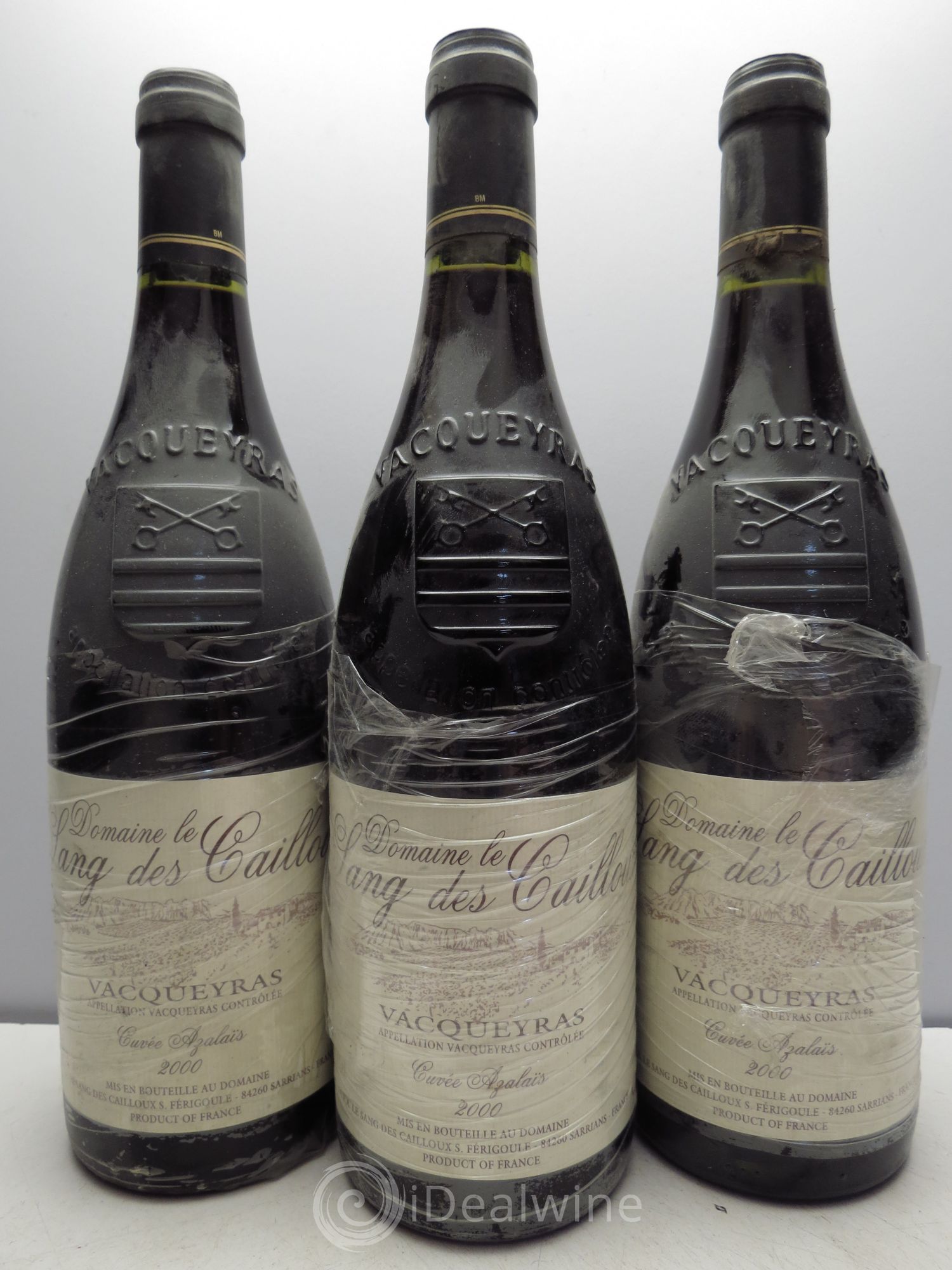 Vacqueyras Cuvée Azalais - Domaine Sang des Cailloux 2000 - Posten von 3 Flaschen - 0