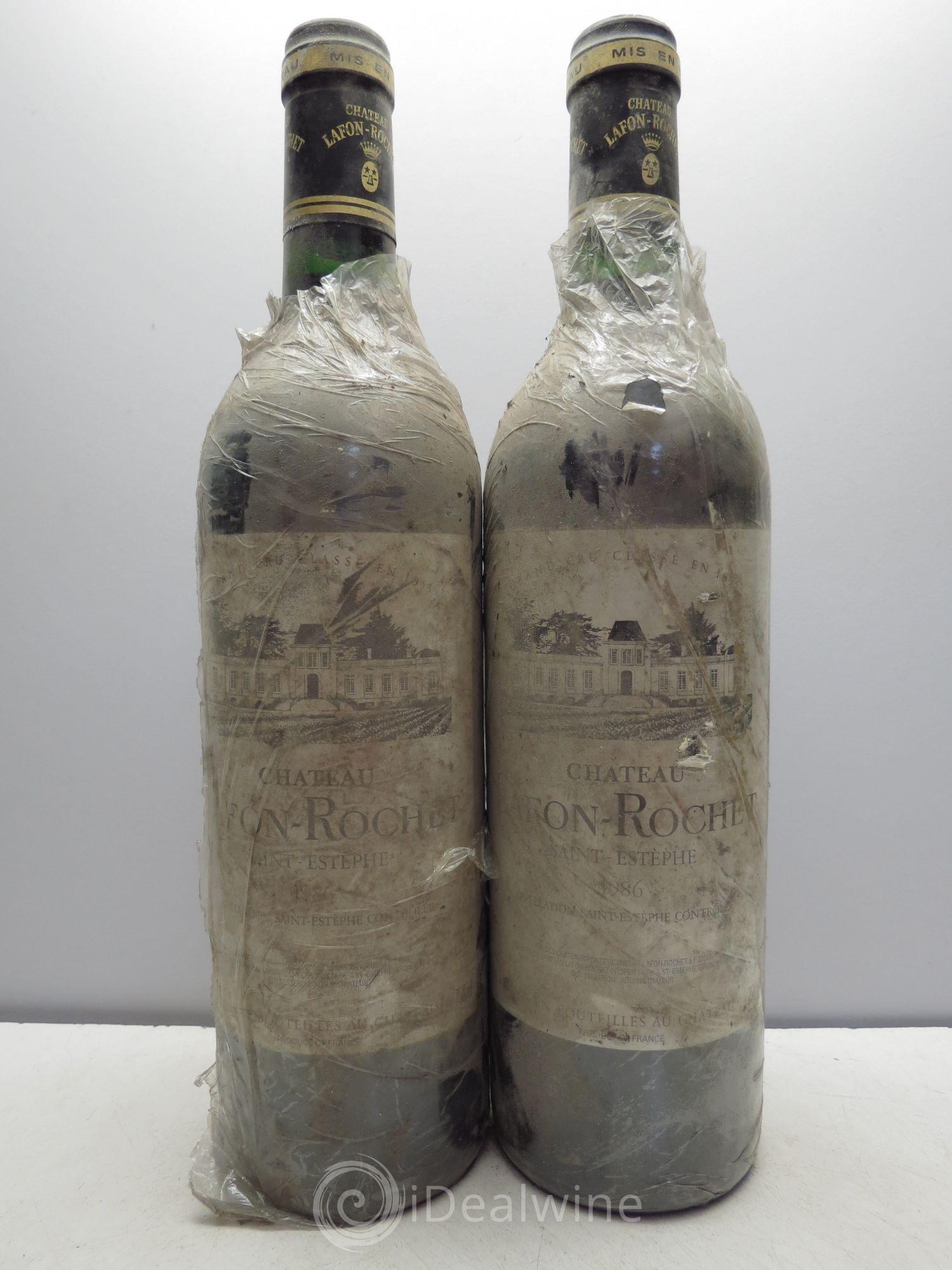 Château Lafon Rochet 4ème Grand Cru Classé 1986 - Lot de 2 bouteilles - 0