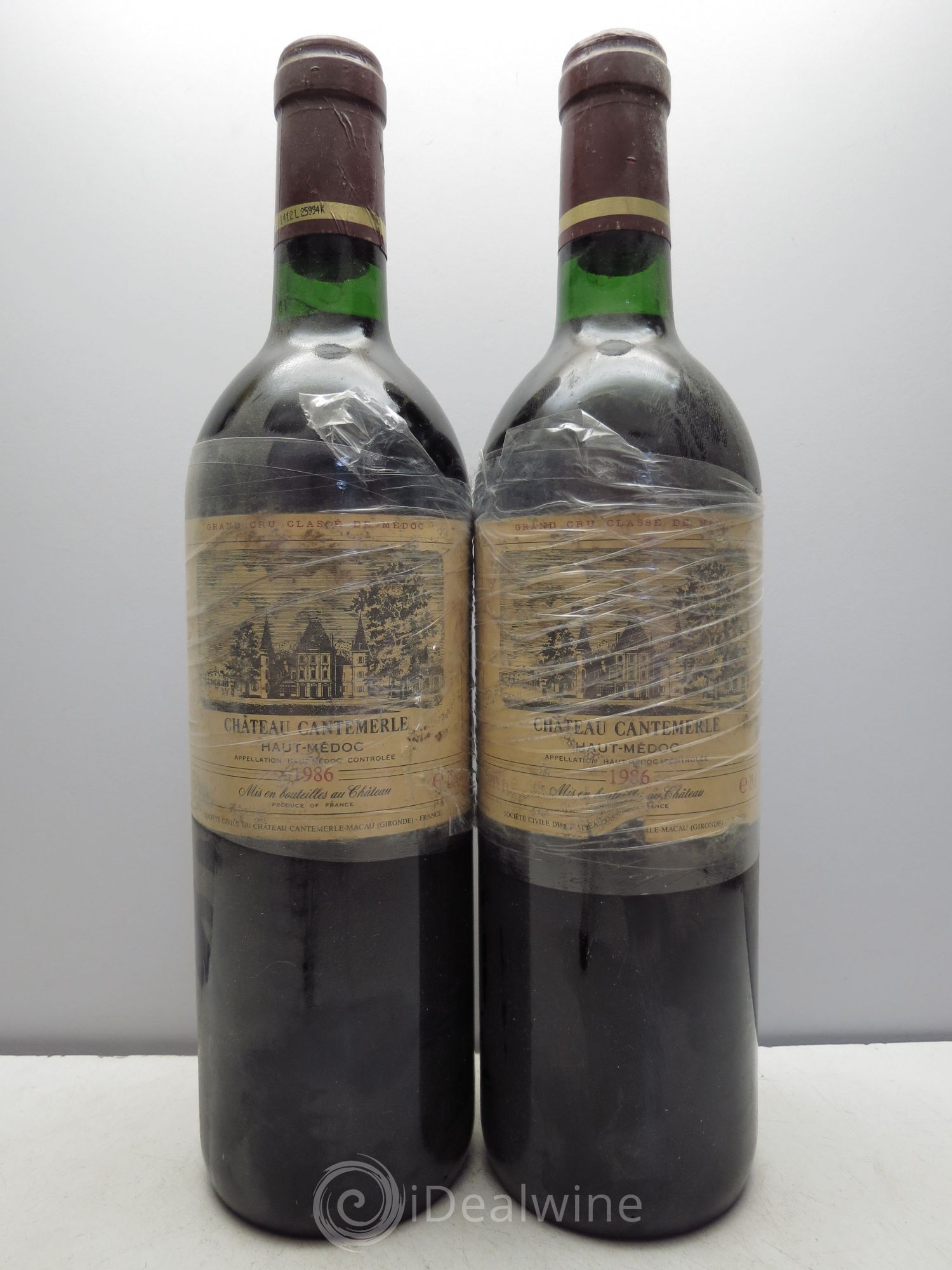 Château Cantemerle 5ème Grand Cru Classé 1986 - Lot de 2 bouteilles - 0