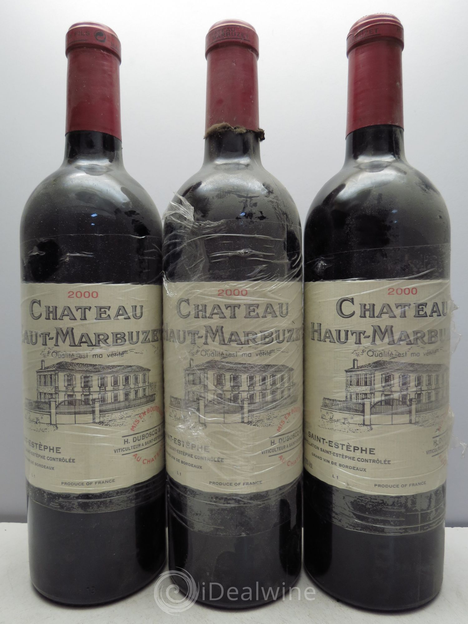 Château Haut Marbuzet 2000 - Lot de 3 bouteilles - 0