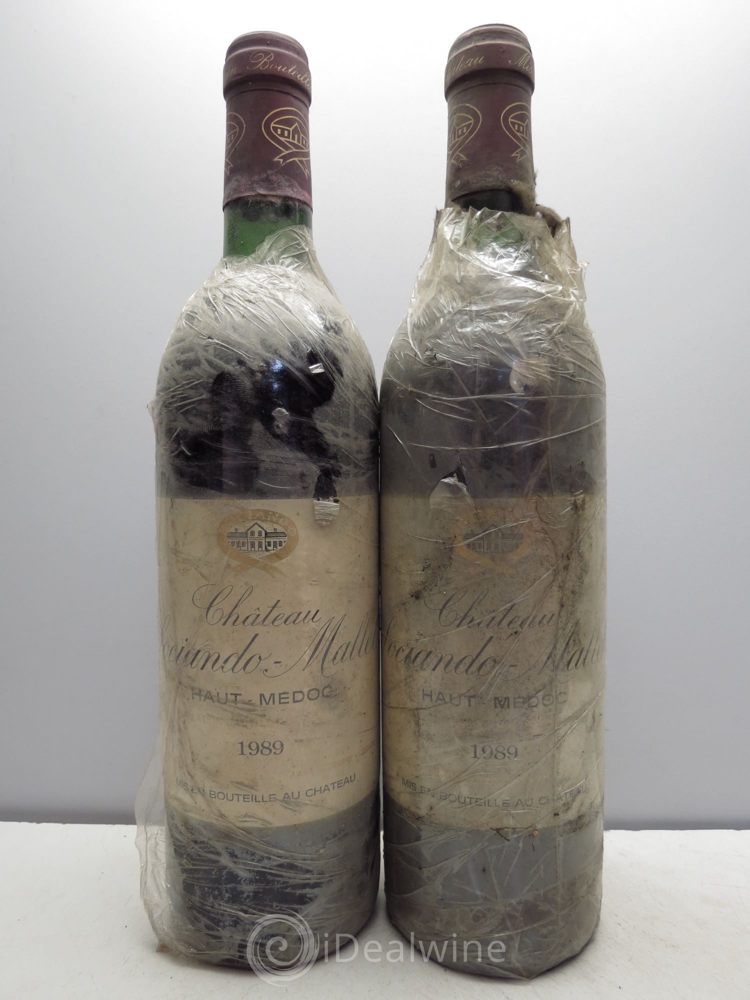 Château Sociando Mallet 1989 - Lot de 2 bouteilles - 0