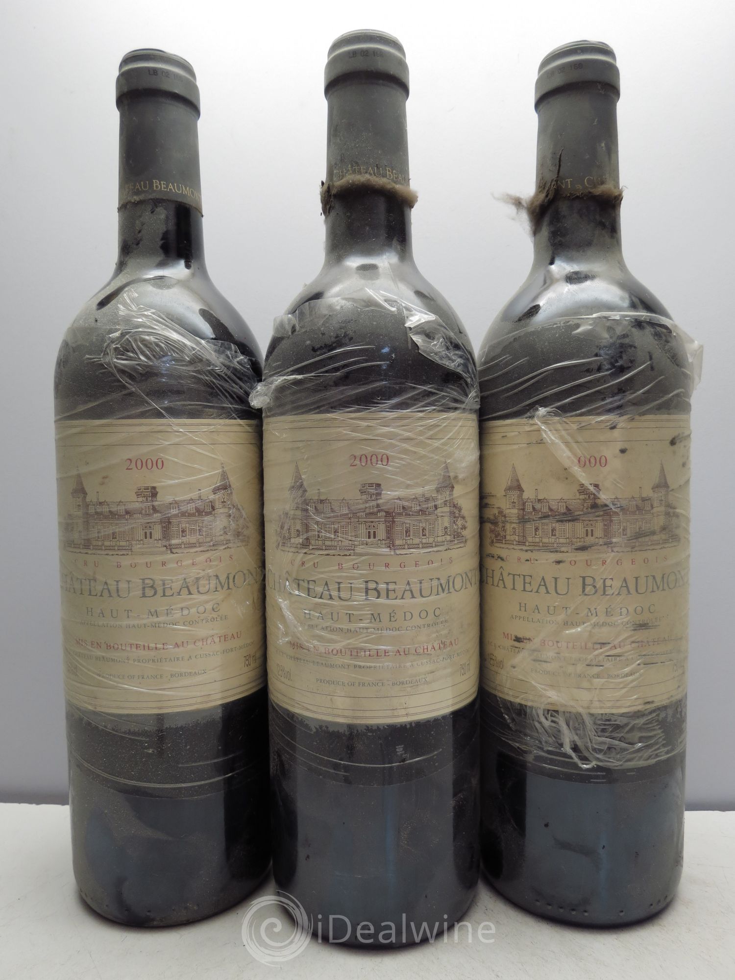 Château Beaumont Cru Bourgeois 2000 - Lot de 3 bouteilles - 0