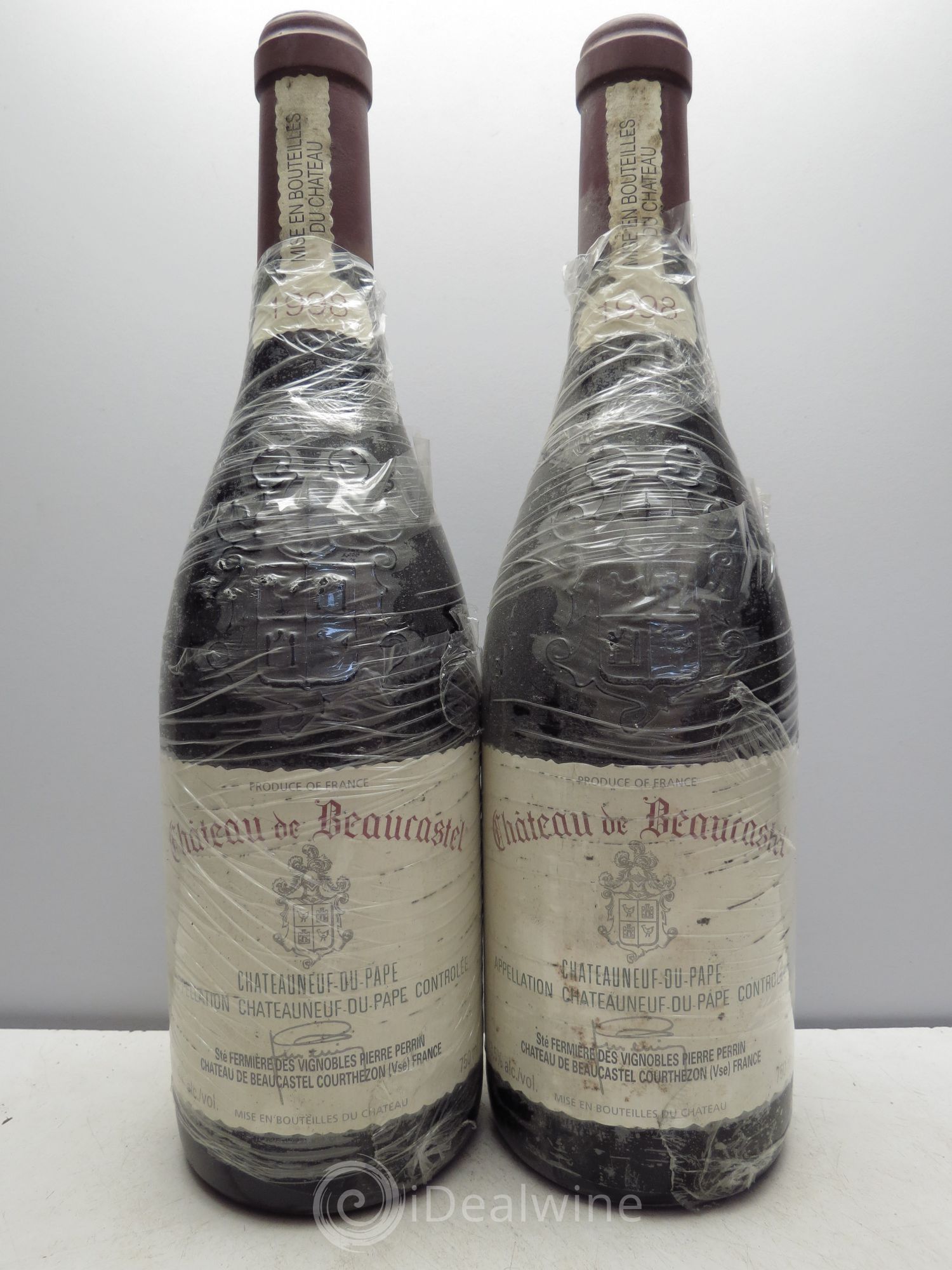 Châteauneuf-du-Pape Château de Beaucastel Famille Perrin 1998 - Lot de 2 bouteilles - 0