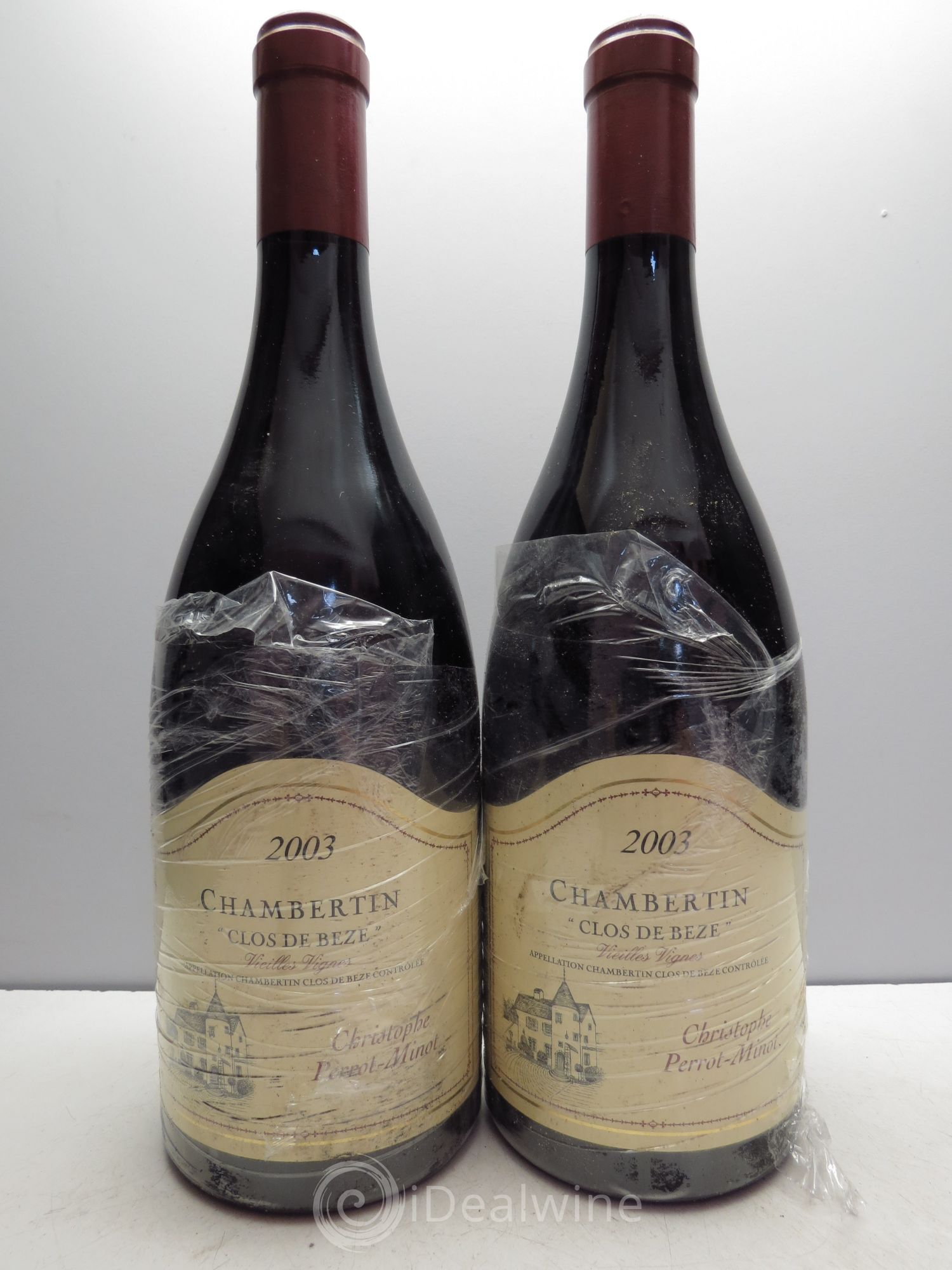Chambertin Clos de Bèze Grand Cru Vieilles vignes Perrot-Minot 2003 - Lot de 2 bouteilles - 0