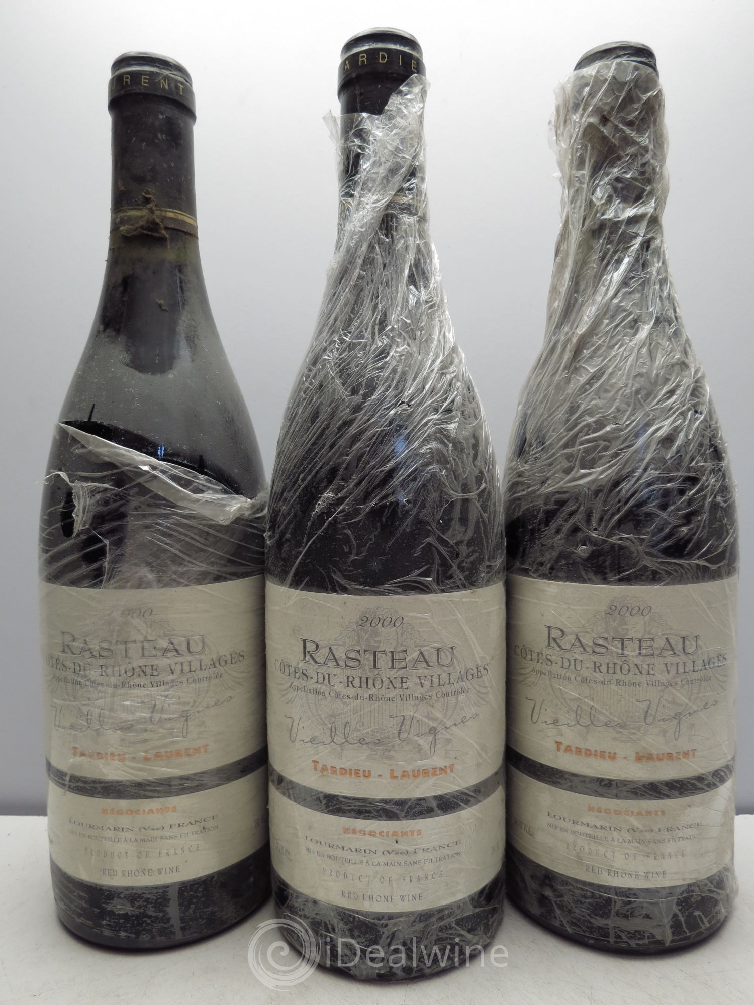Rasteau Vieilles Vignes Tardieu-Laurent 2000 - Lotto di 3 bottiglie - 0