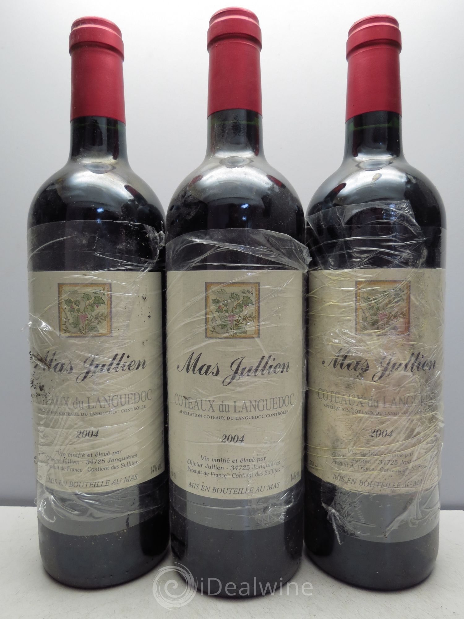 Terrasses du Larzac Mas Jullien Olivier Jullien 2004 - Lot de 3 bouteilles - 0