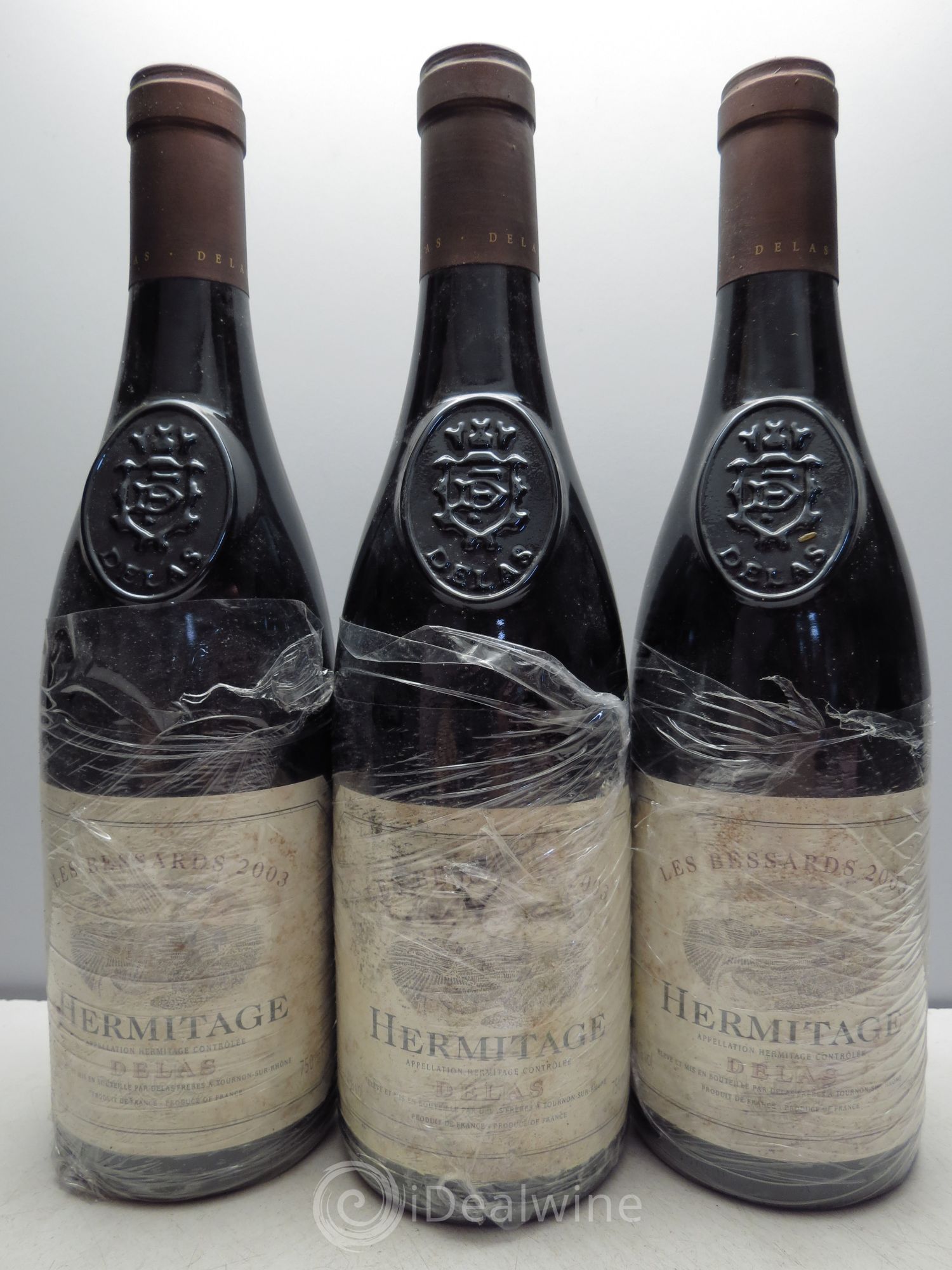 Hermitage Les Bessards Delas Frères 2003 - Lot de 3 bouteilles - 0