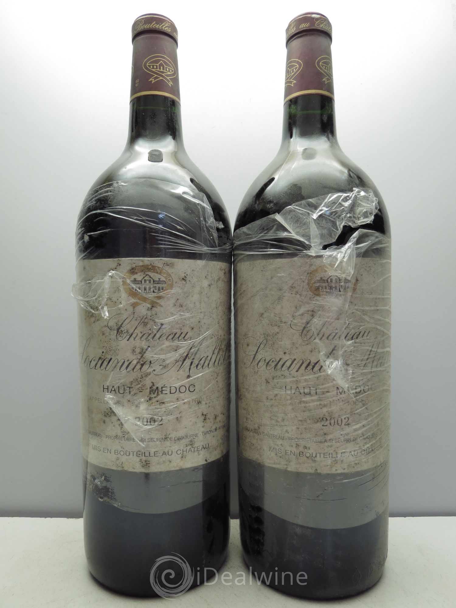 Château Sociando Mallet 2002 - Lot de 2 magnums - 0