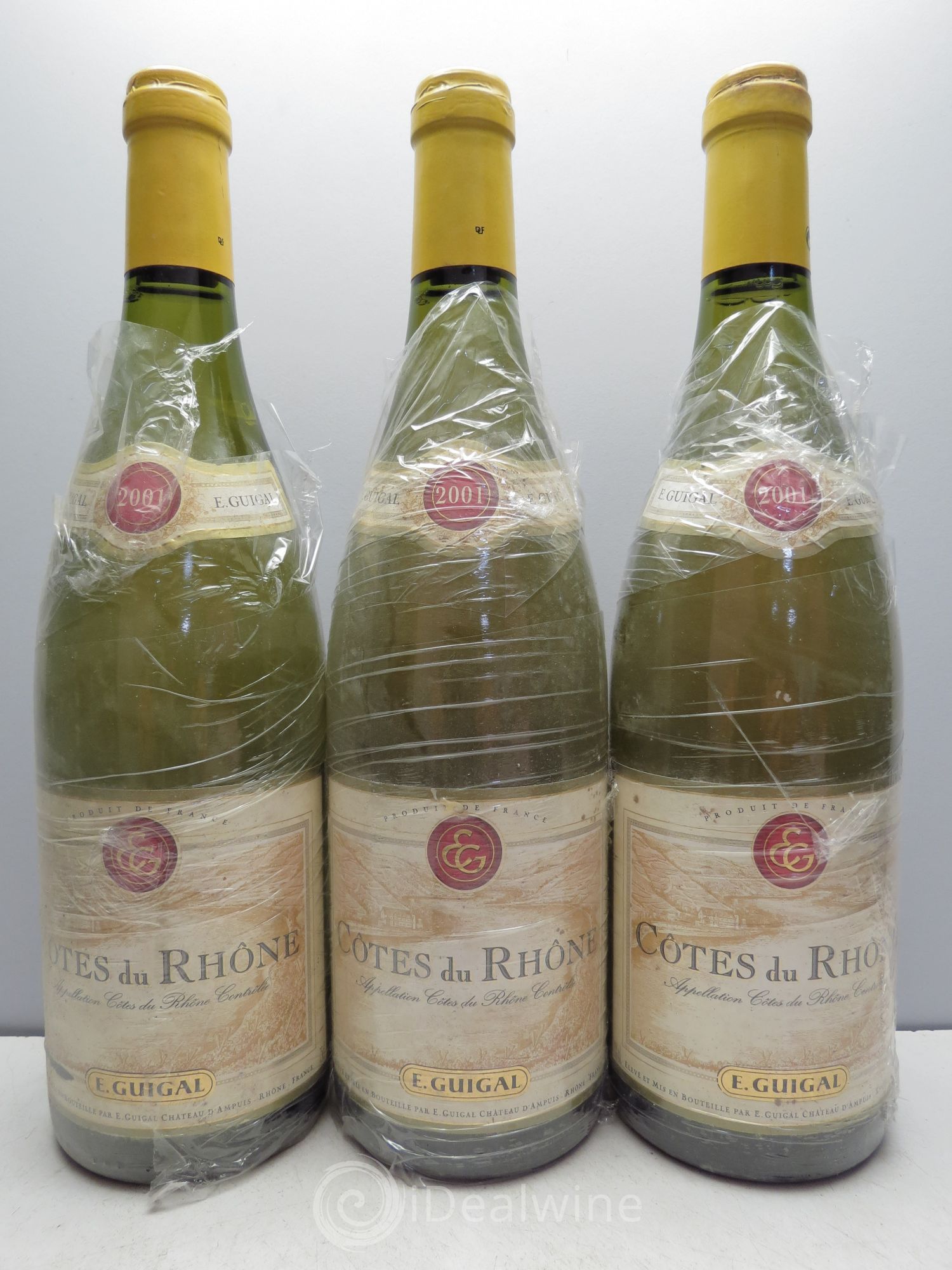 Côtes-du-Rhône 2001 - Lot de 3 bouteilles - 0