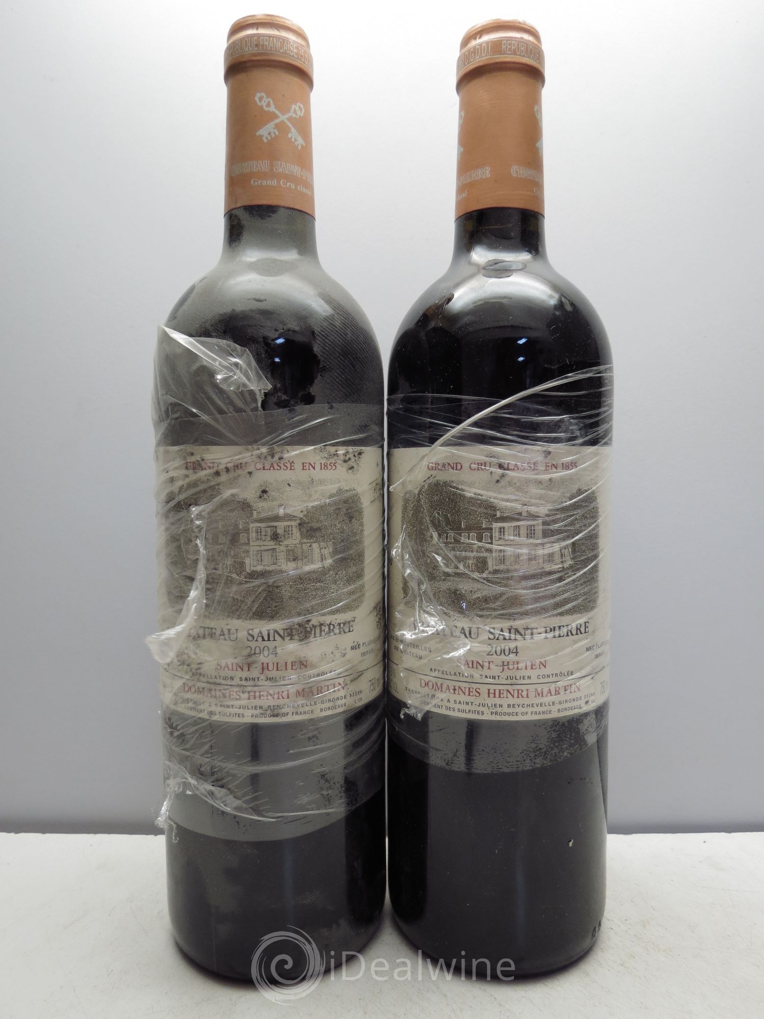 Château Saint-Pierre 4ème Grand Cru Classé 2004 - Lot de 2 bouteilles - 0