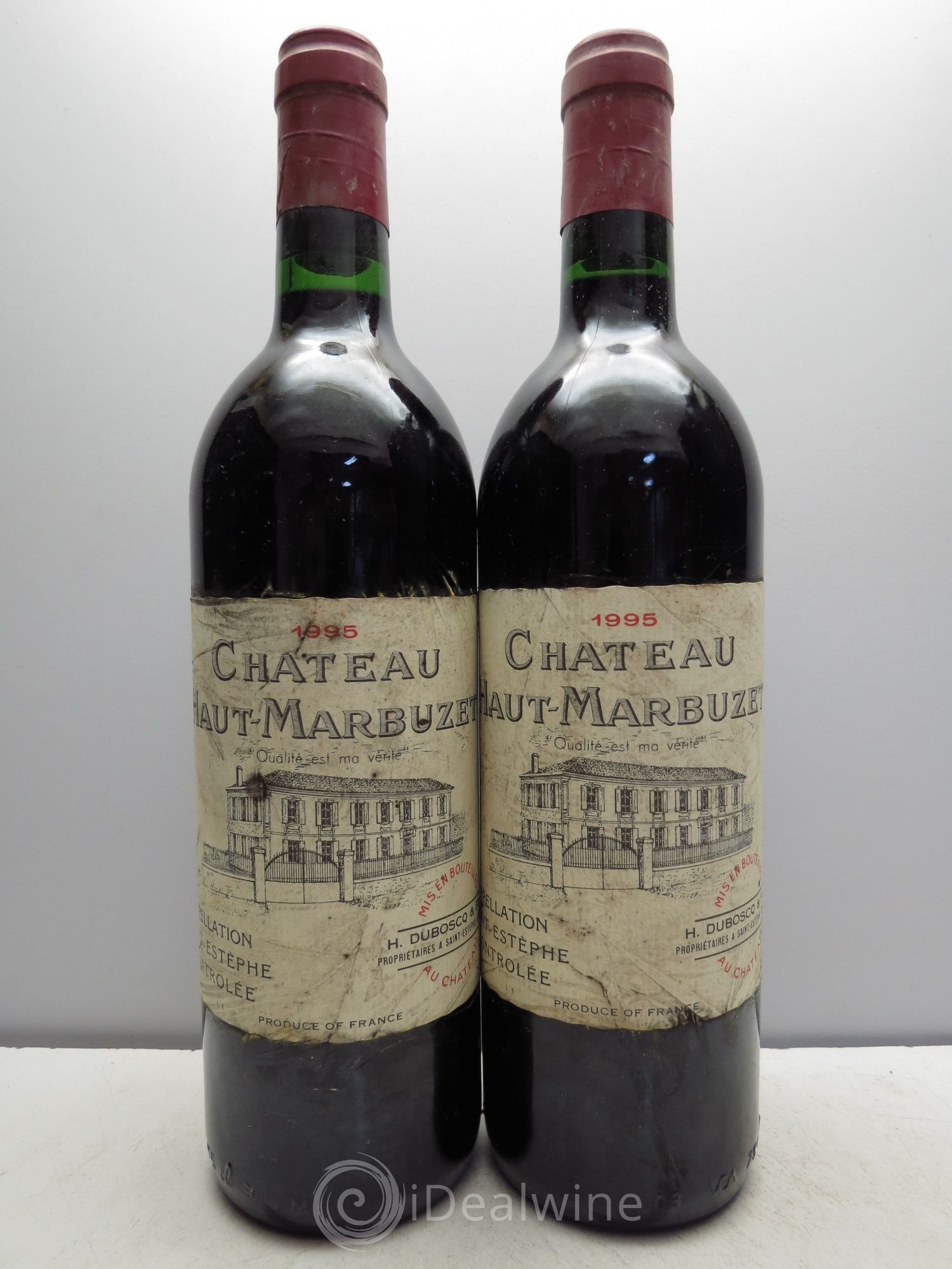 Château Haut Marbuzet 1995 - Lot de 2 bouteilles - 0
