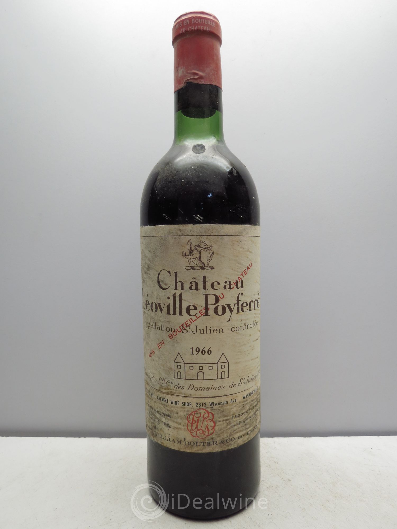 Château Léoville Poyferré 2ème Grand Cru Classé 1966 - Lot de 1 bouteille - 0
