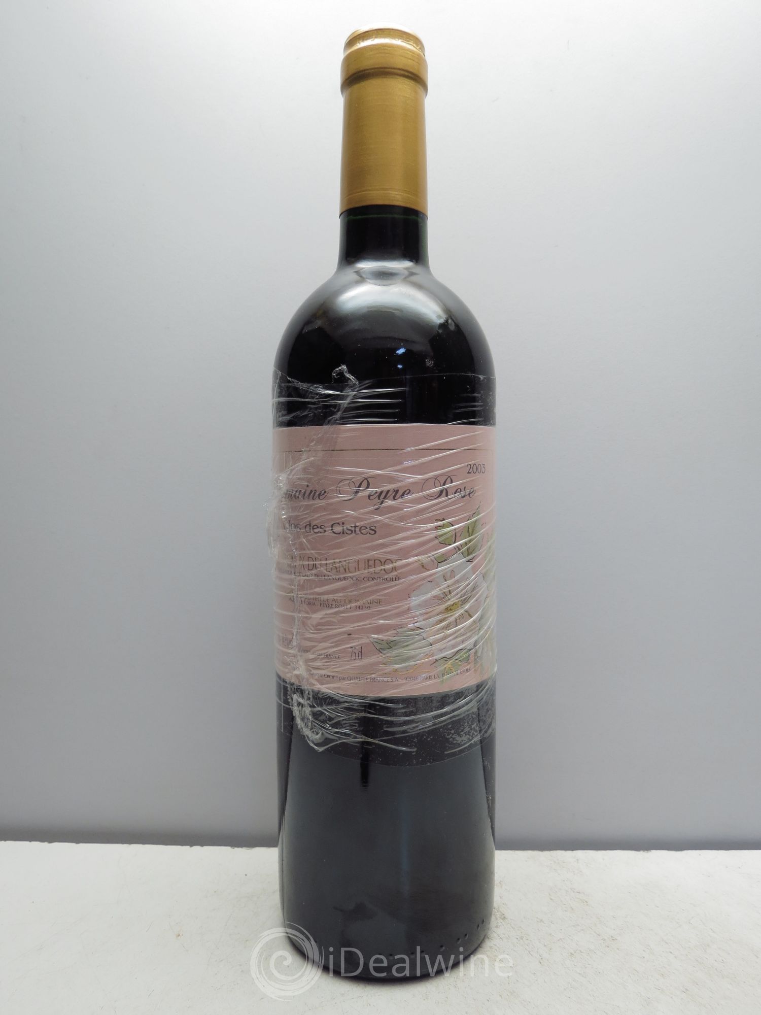 Vin de France (anciennement Coteaux du Languedoc) Domaine Peyre Rose Les Cistes Marlène Soria 2003 - Lot de 1 bouteille - 0