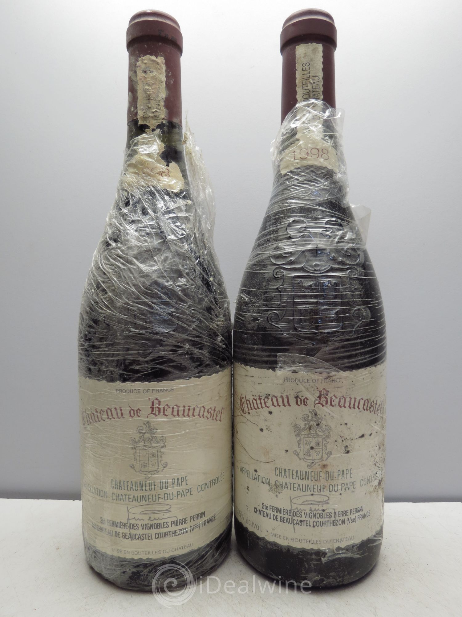 Châteauneuf-du-Pape Château de Beaucastel Famille Perrin 1998 - Lot de 2 bouteilles - 0