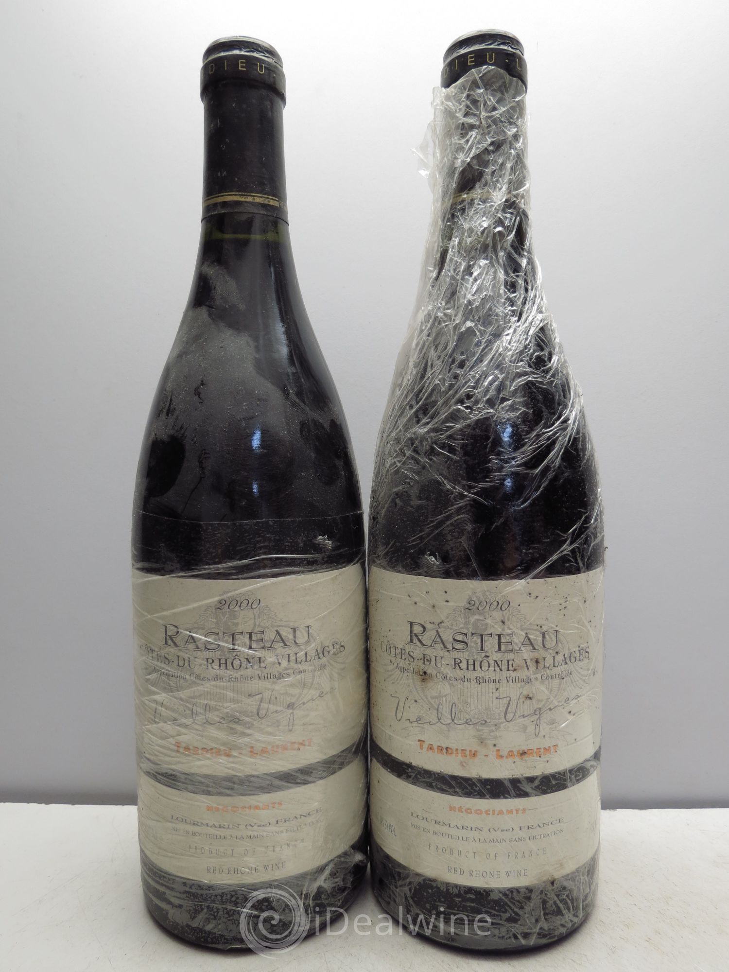 Rasteau Tardieu Laurent Vieilles Vignes 2000 - Lot de 2 bouteilles - 0