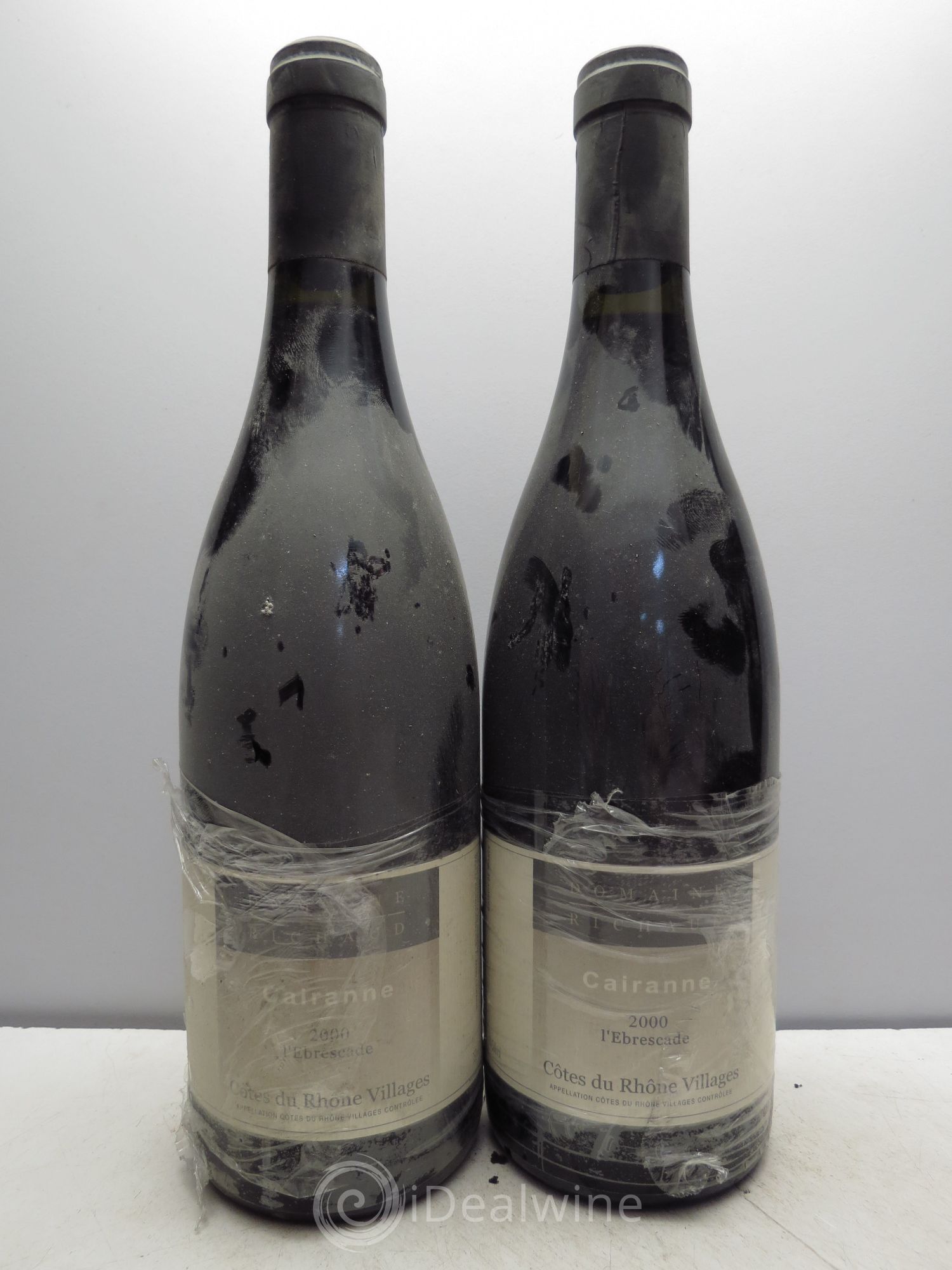 Côtes-du-Rhône-Villages Cairanne Domaine Richaud Cuvée l'Ebrescade 2000 - Posten von 2 Flaschen - 0